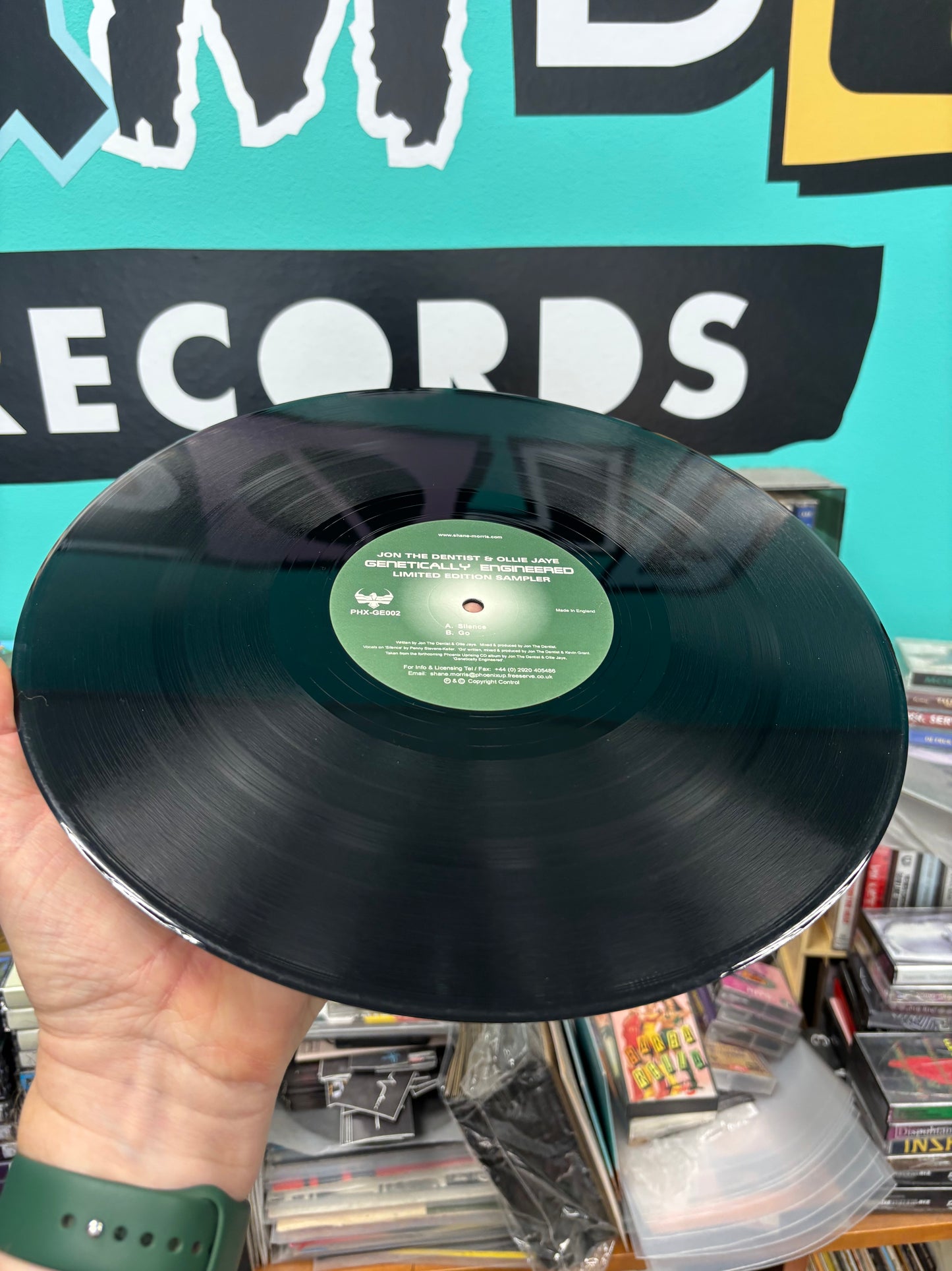 Jon The Dentist & Ollie Jaye: Genetically Engineered Limited Edition Sampler Disc 2, 12inch, Only pressing, Phoenix Uprising, UK 2000