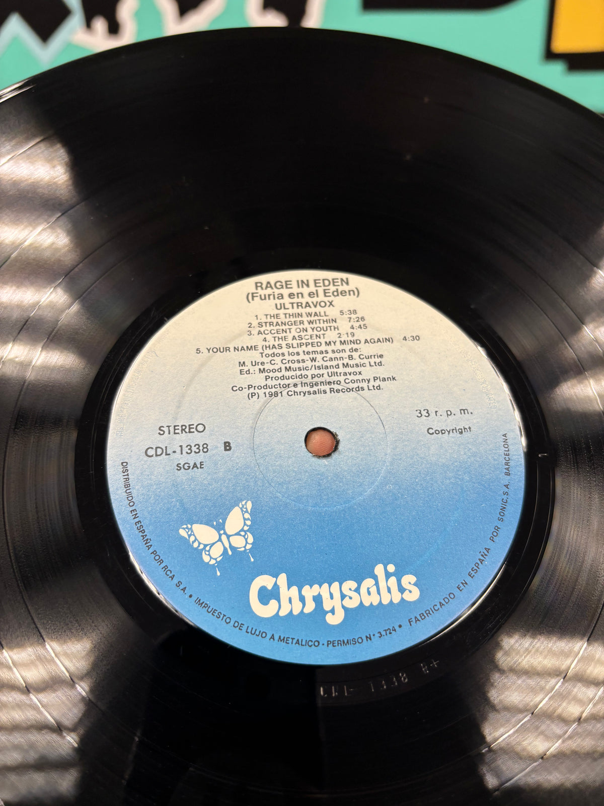 Ultravox: Rage In Eden, LP, Chrysalis, Spain 1981