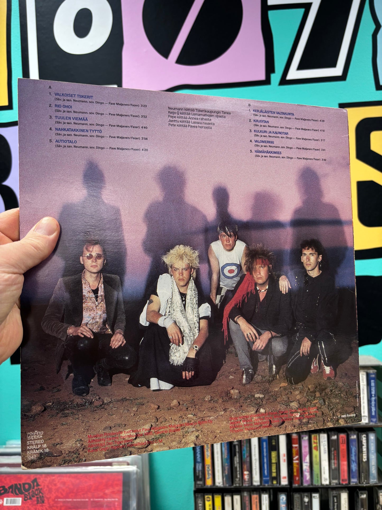 Dingo: Kerjäläisten Valtakunta, LP, 1st pressing, Kräk!, Finland 1985
