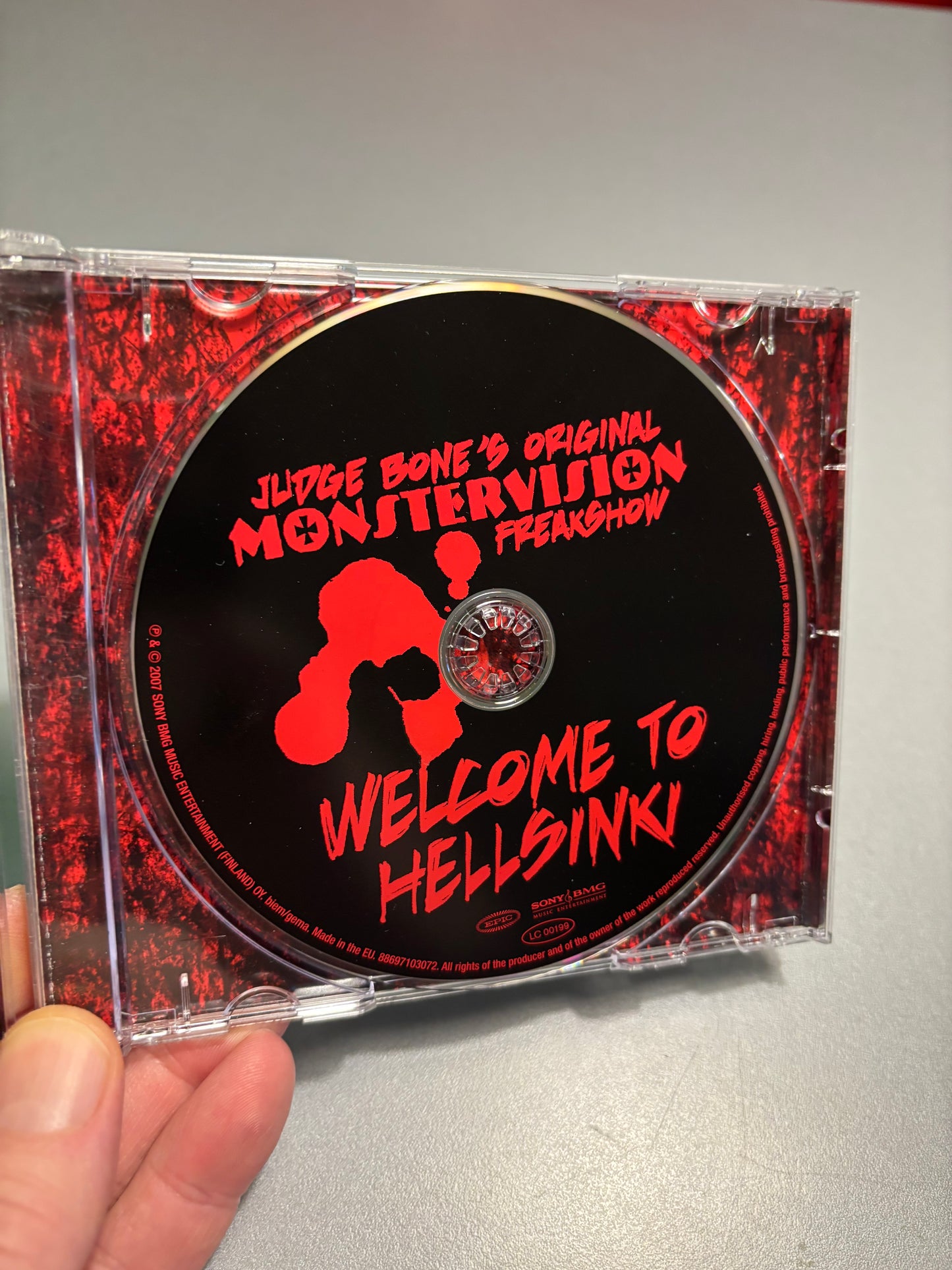 Judge Bone’s Original Monstervision Freakshow: Welcome To Hellsinki, CD single, Only pressing, Epic, Finland 2007
