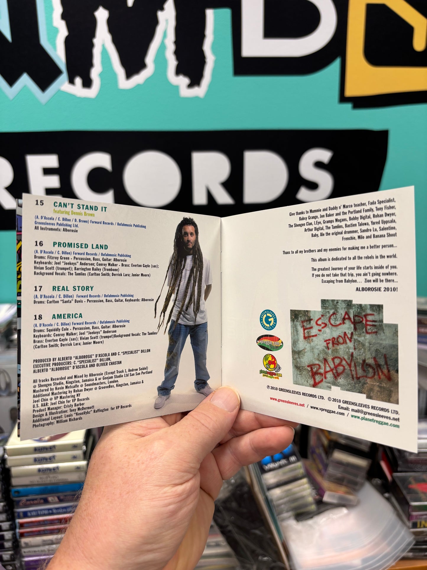 Alborosie: Escape From Babylon To The Kingdom Of Zion, CD, Greensleeves Records, US 2010