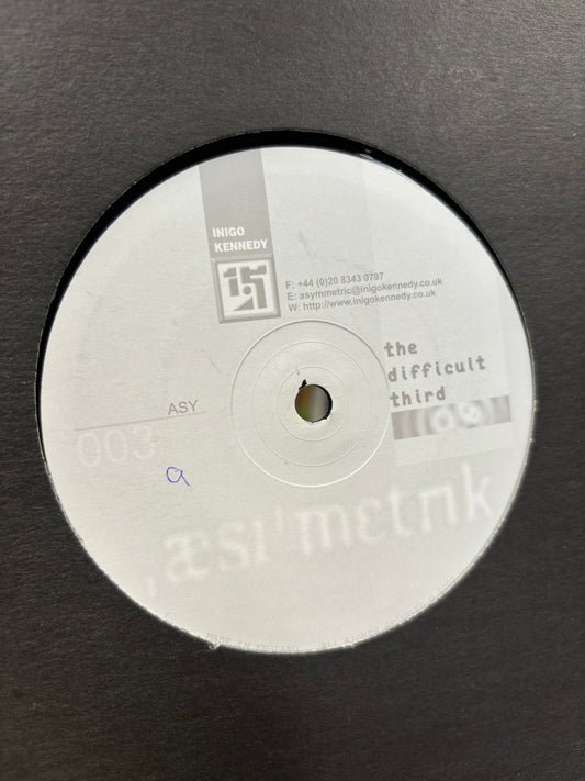 Inigo Kennedy: The Difficult Third, 12inch, Only pressing, Asymmetric, UK 2000