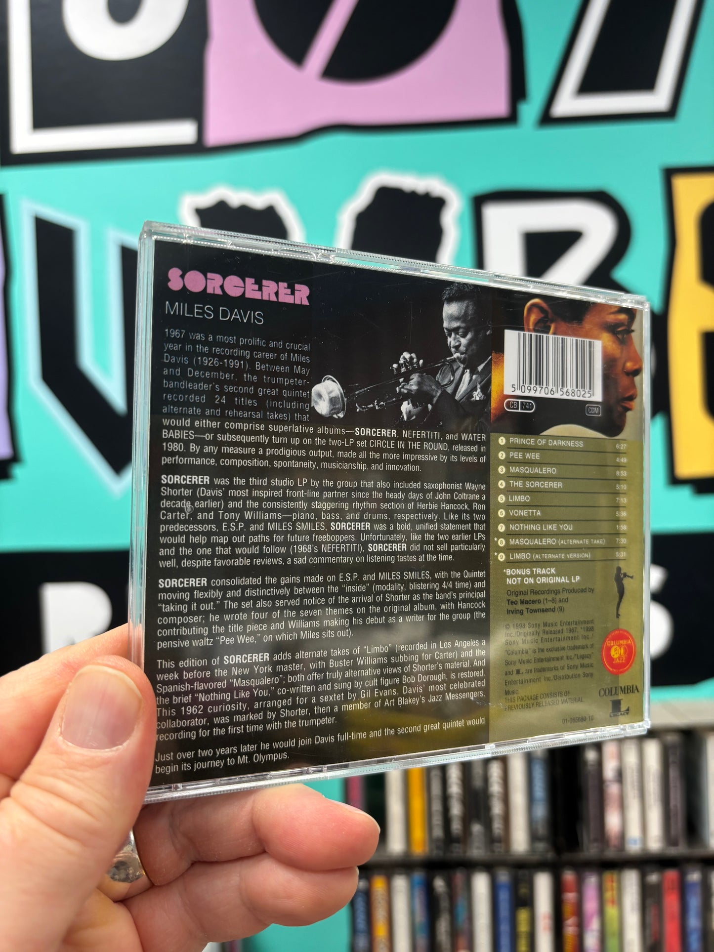 Miles Davis: Sorcerer, CD, reissue, remastered, Columbia, Legacy, Europe 1998