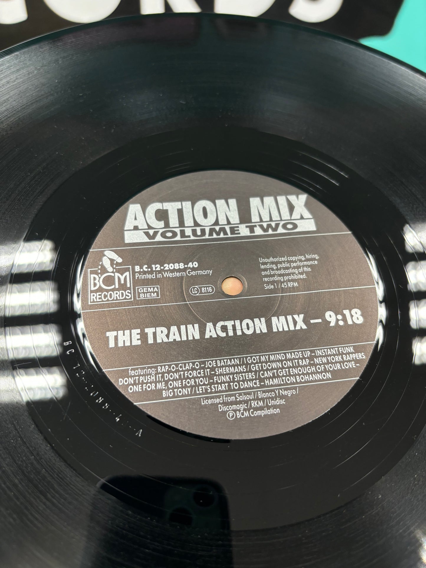 Action Mix Volume Two, 12inch, Partially Mixed, BCM Records, Germany, Austria & Switzerland 1988