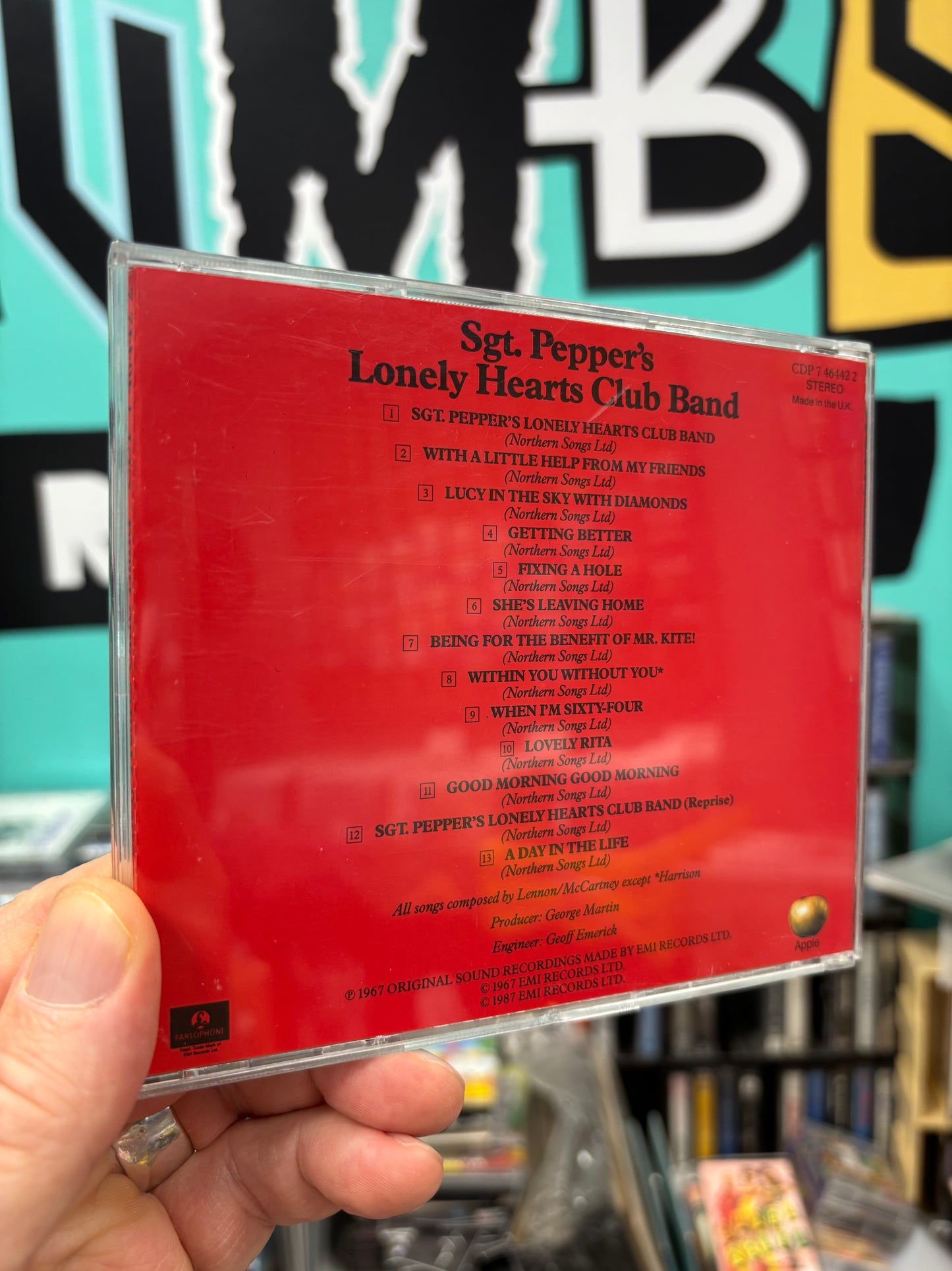 The Beatles: Sgt. Pepper’s Lonely Hearts Club Band, CD, reissue, Slipcase, Parlophone, Europe 1992