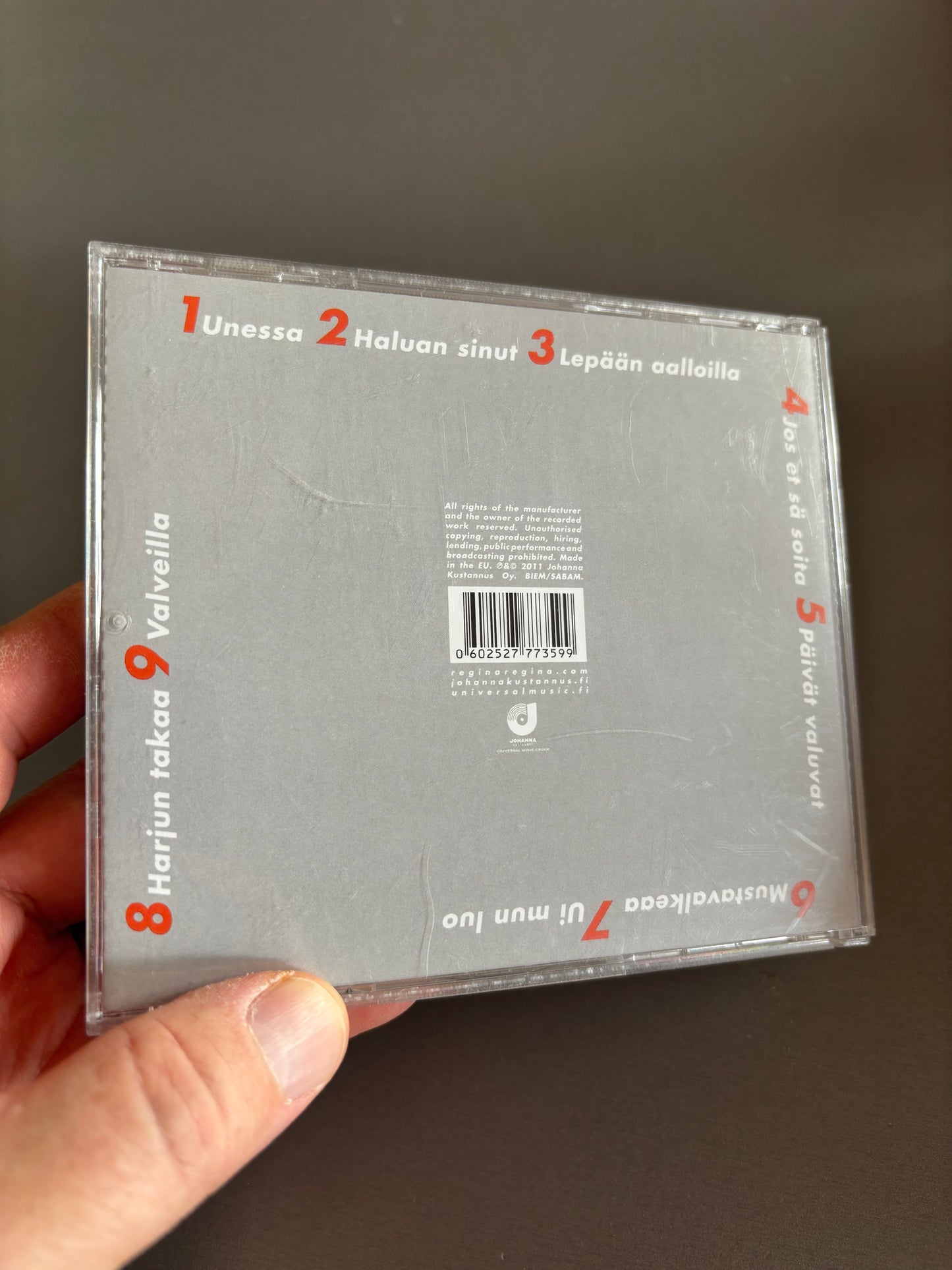 Regina: Soita Mulle, CD, Only CD pressing, Johanna Kustannus, Finland 2011