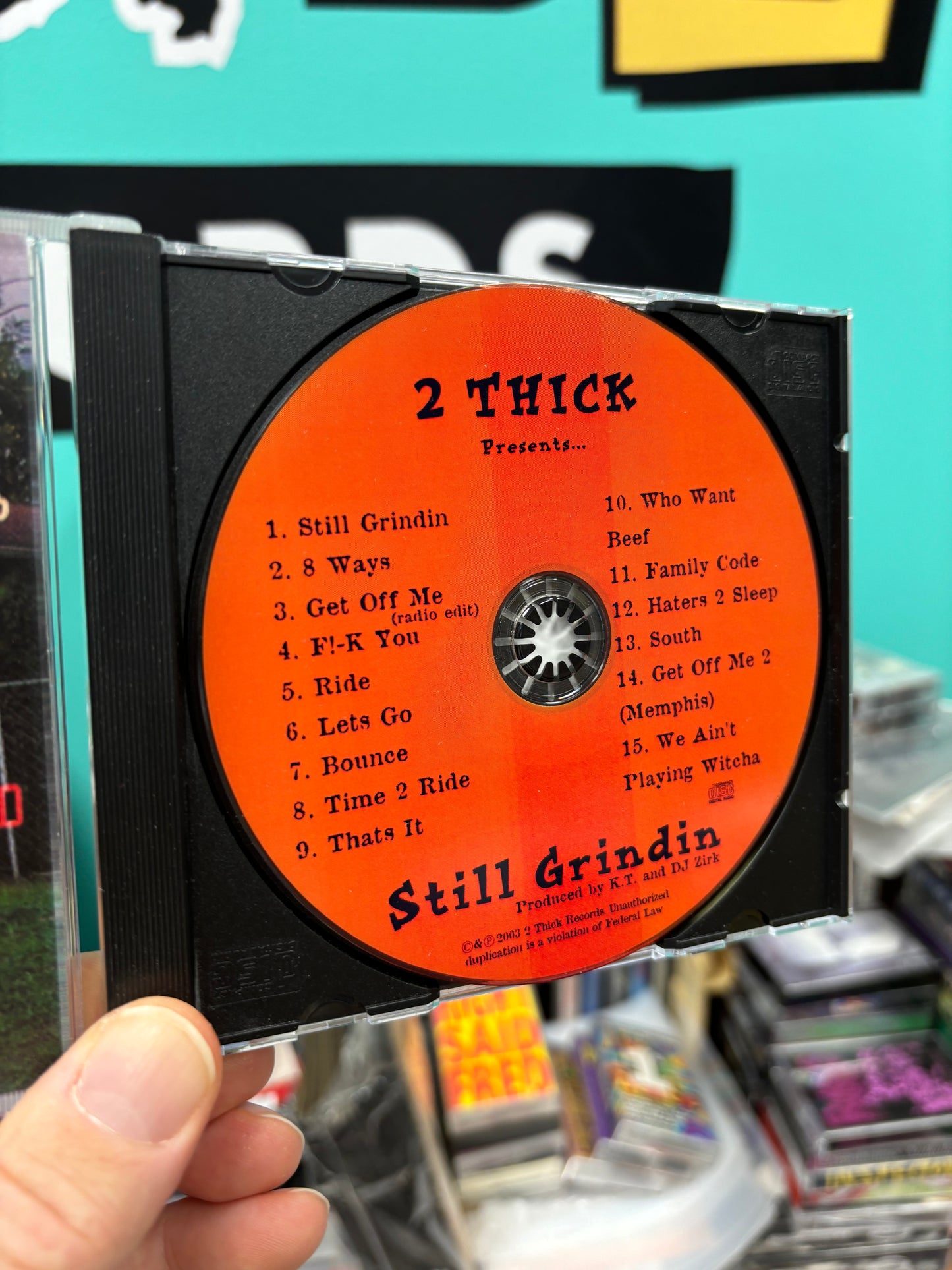 2 Thick - Murder Vol. 1 - Still Grindin, CDr, OG pressing, II Thick Records, US 2003