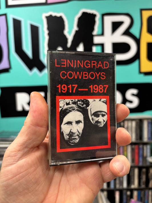 Leningrad Cowboys: 1917-1987, cassette, 1st pressing, AMT, Finland 1987