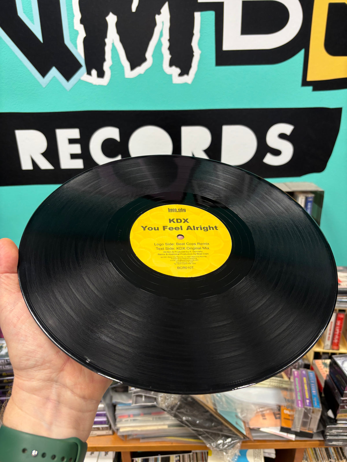 KDX: You Feel Alright, 12inch, Only pressing, Bass City Recordings, UK 2001