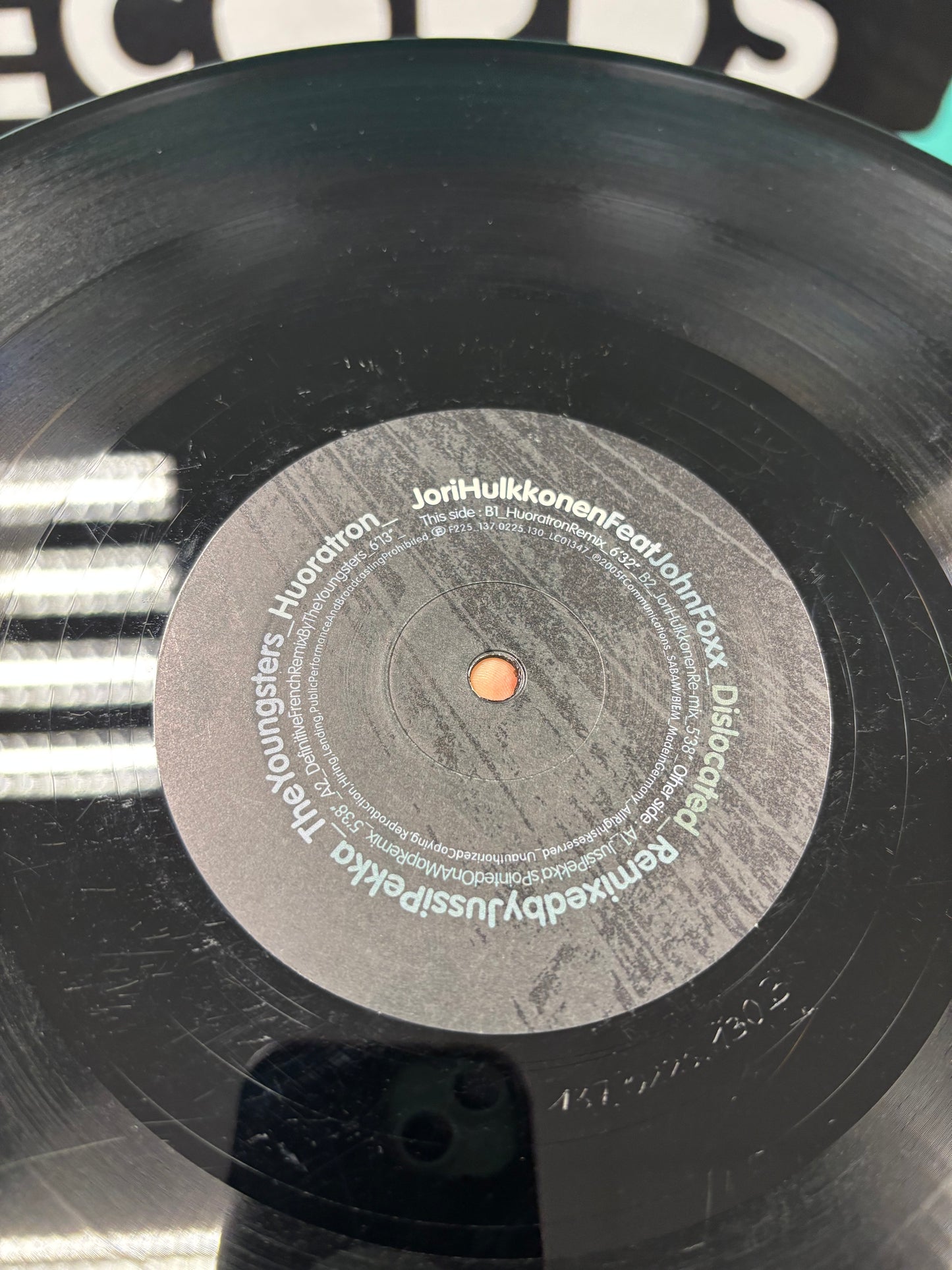 Jori Hulkkonen: Dislocated, 12inch, Only vinyl pressing, F Communications, Play It Again Sam [PIAS], Europe 2005