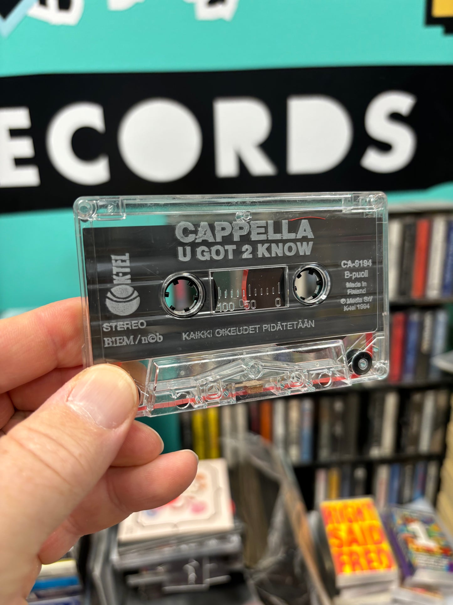 Cappella: U Got 2 Now, C-cassette, K-Tel, Scandinavia 1994