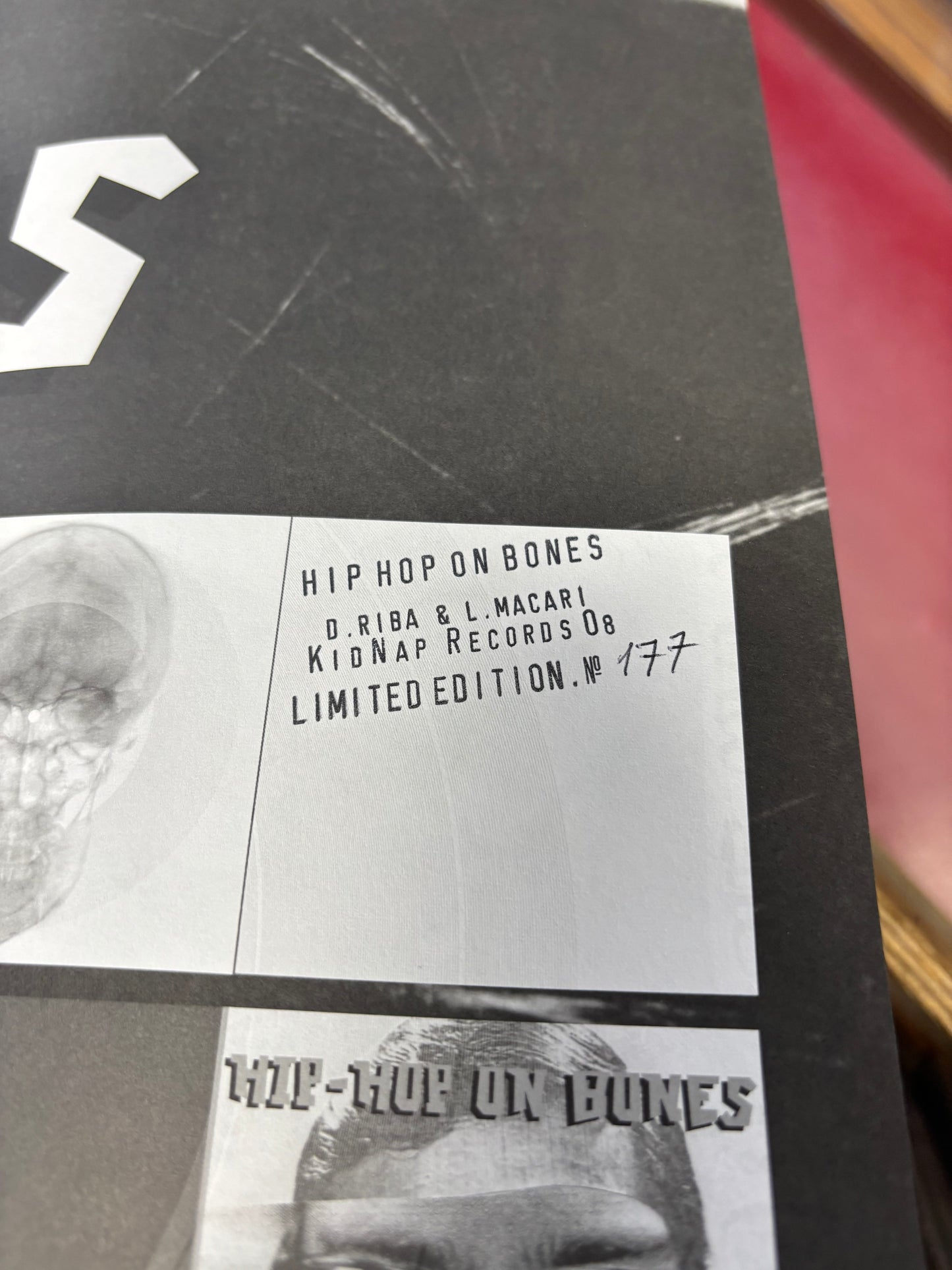 D. Riba & Lucia Macari: Hip-Hop On Bones Vol. 2, 10inch, Only pressing, Limited Edition, Numbered, KidNap Records, Netherlands 2005