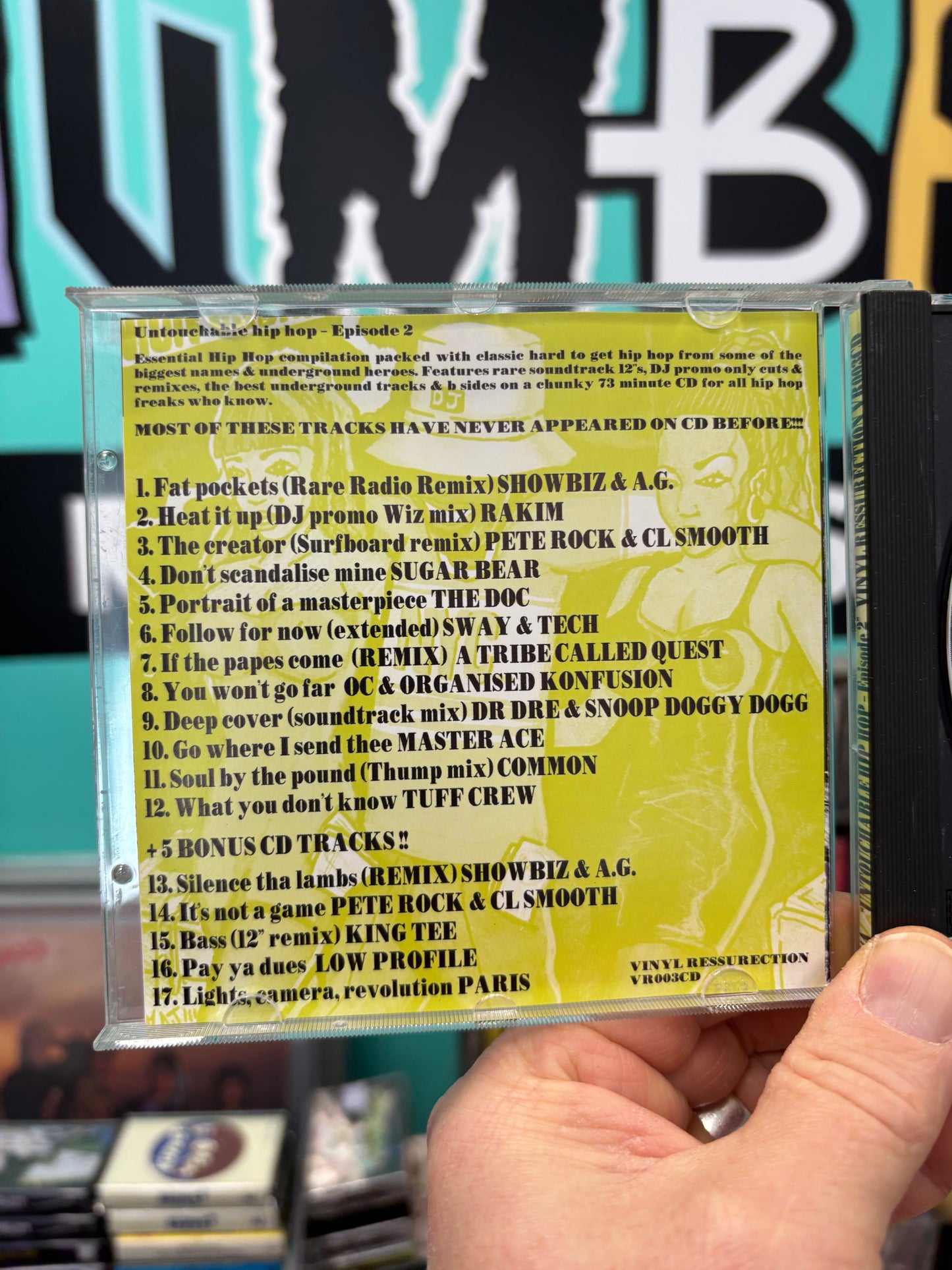 Untouchable Hip Hop - Episode 2, CD, Only CD pressing, compilation, unofficial release, Vinyl Resurrection, UK year?