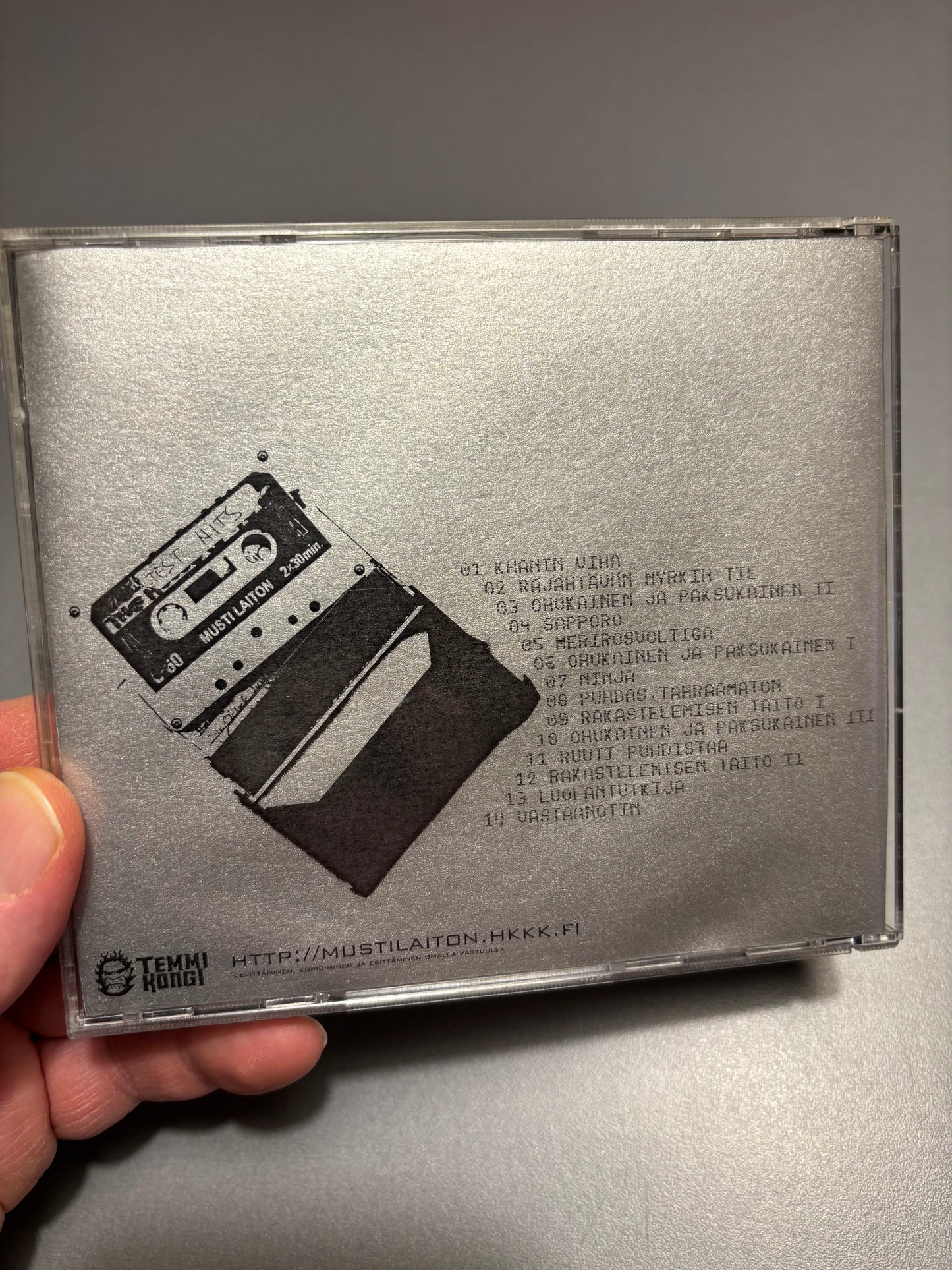 Musti Laiton: Test Hits, CD, Only pressing, Temmikongi, Finland 2001