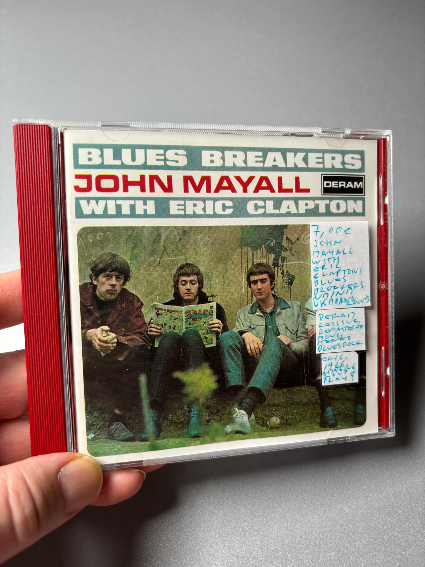 John Mayall With Eric Clapton: Blues Breakers, CD, reissue, remastered, Deram, EDC Germany pressing, Mid/late 2000’s reissue