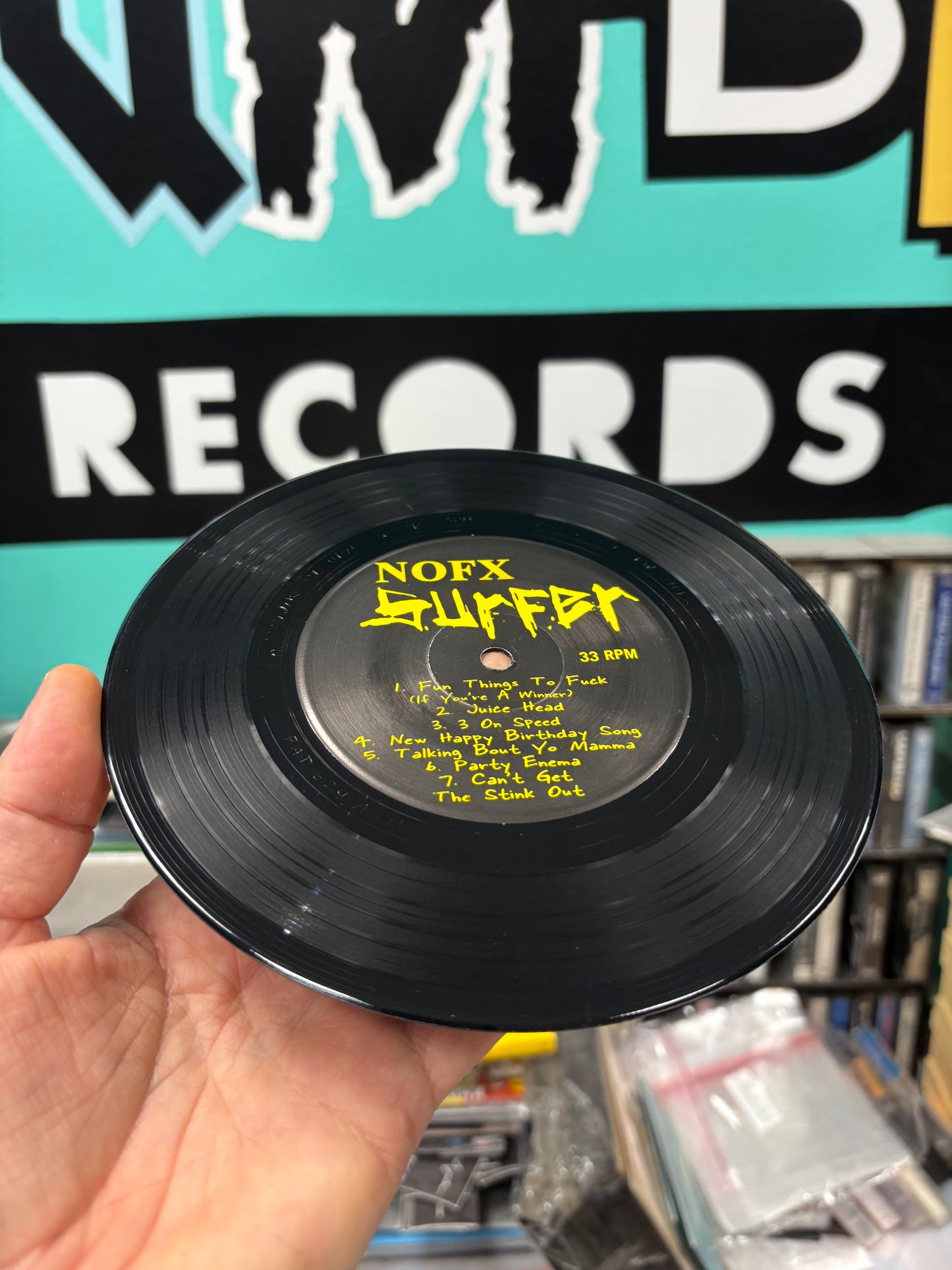 NOFX: Surfer, 7inch, 1st pressing, Fat Wreck Chords, US 2001