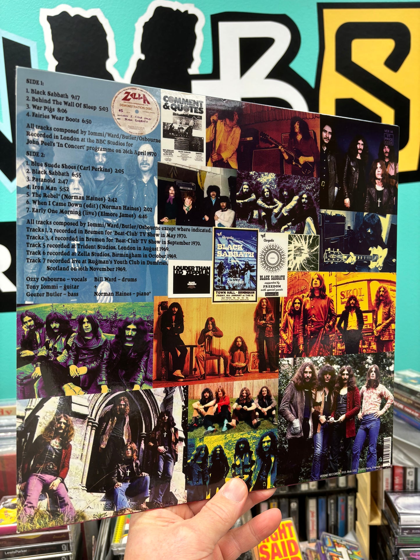 Black Sabbath: The Early Sessions (August 1969-September 1970), LP, Unofficial Release, Verne Records, France 2014