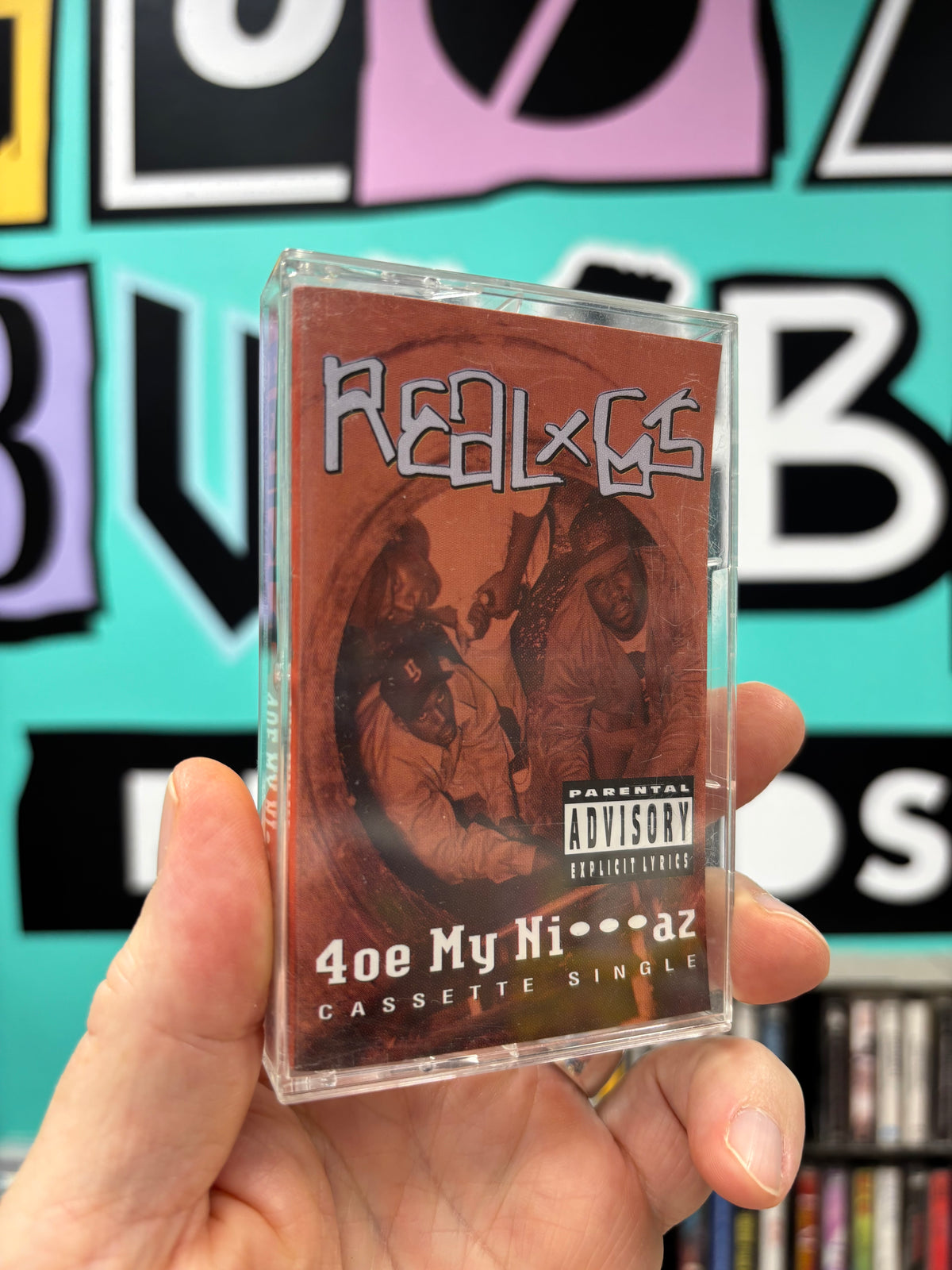 Real G’s: 4oe My Ni***az, cassette single, Dolby HX Pro, B NR, 1st pressing, Only cassette pressing, P.I.R.A.T.E. Records, US 1993