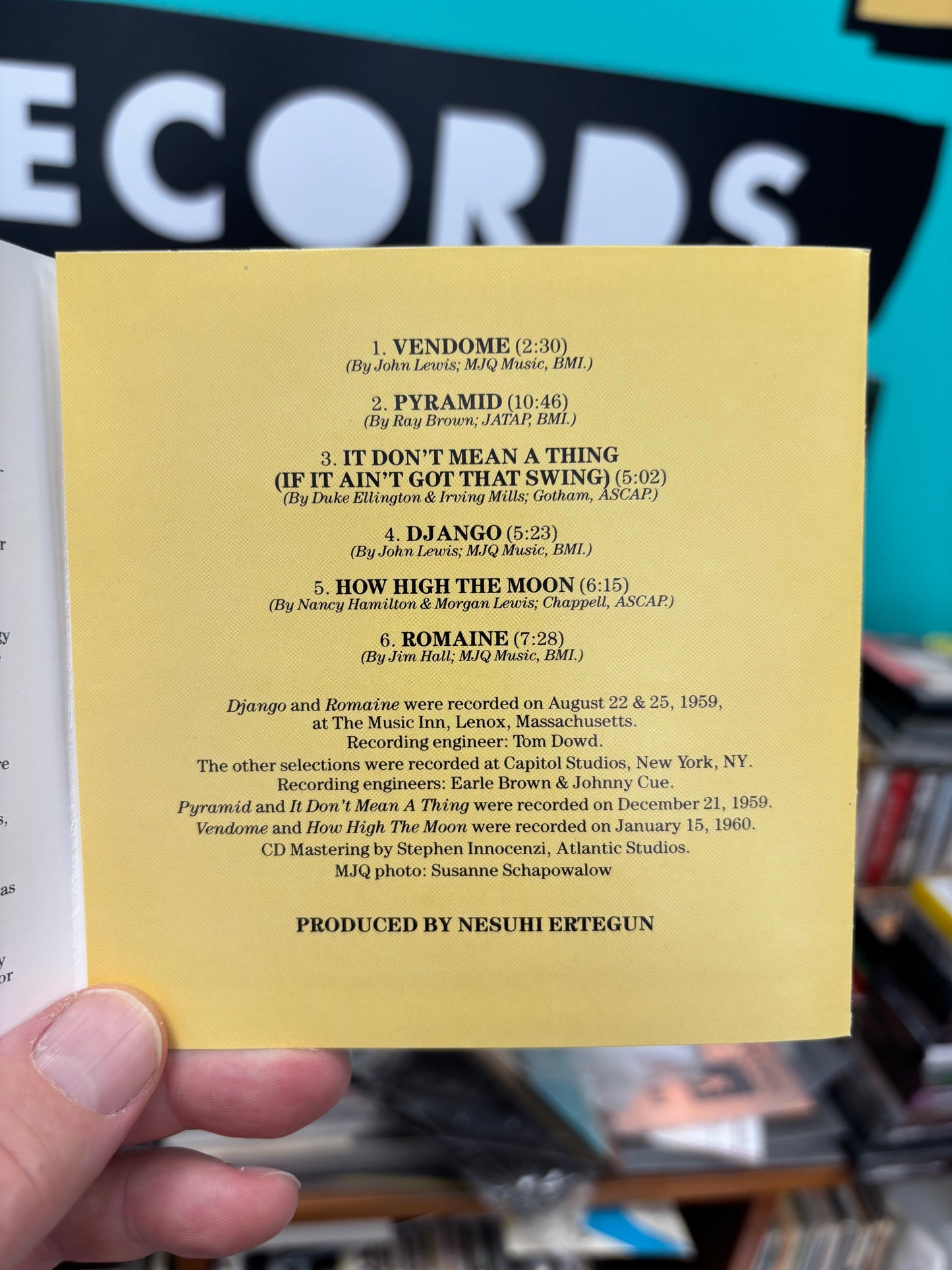 The Modern Jazz Quartet: Pyramid, CD, reissue, remastered, Atlantic, Europe year?