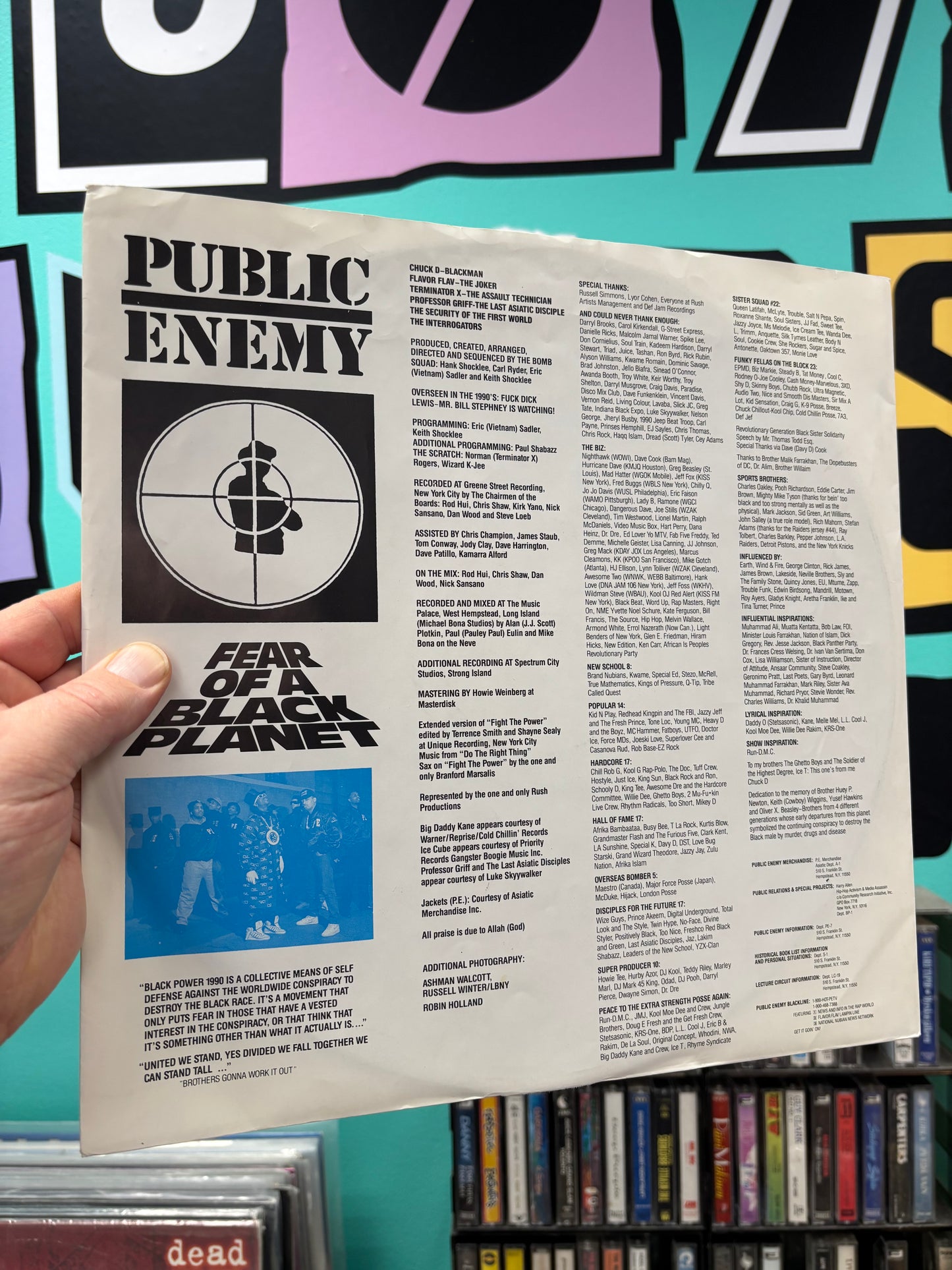 Public Enemy: Fear Of A Black Planet, LP, Def Jam Recordings, CBS, Europe 1990