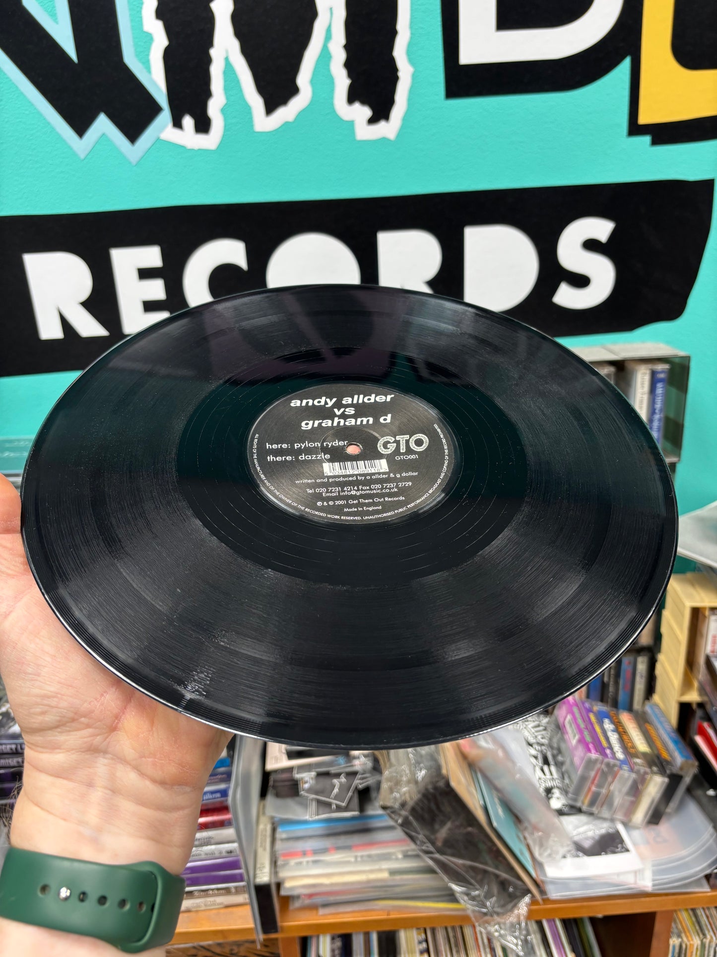 Andy Allder & Graham D: Pylon Ryder/Dazzle, 12inch, Only pressing, GTO (Get Them Out) Records, UK 2001