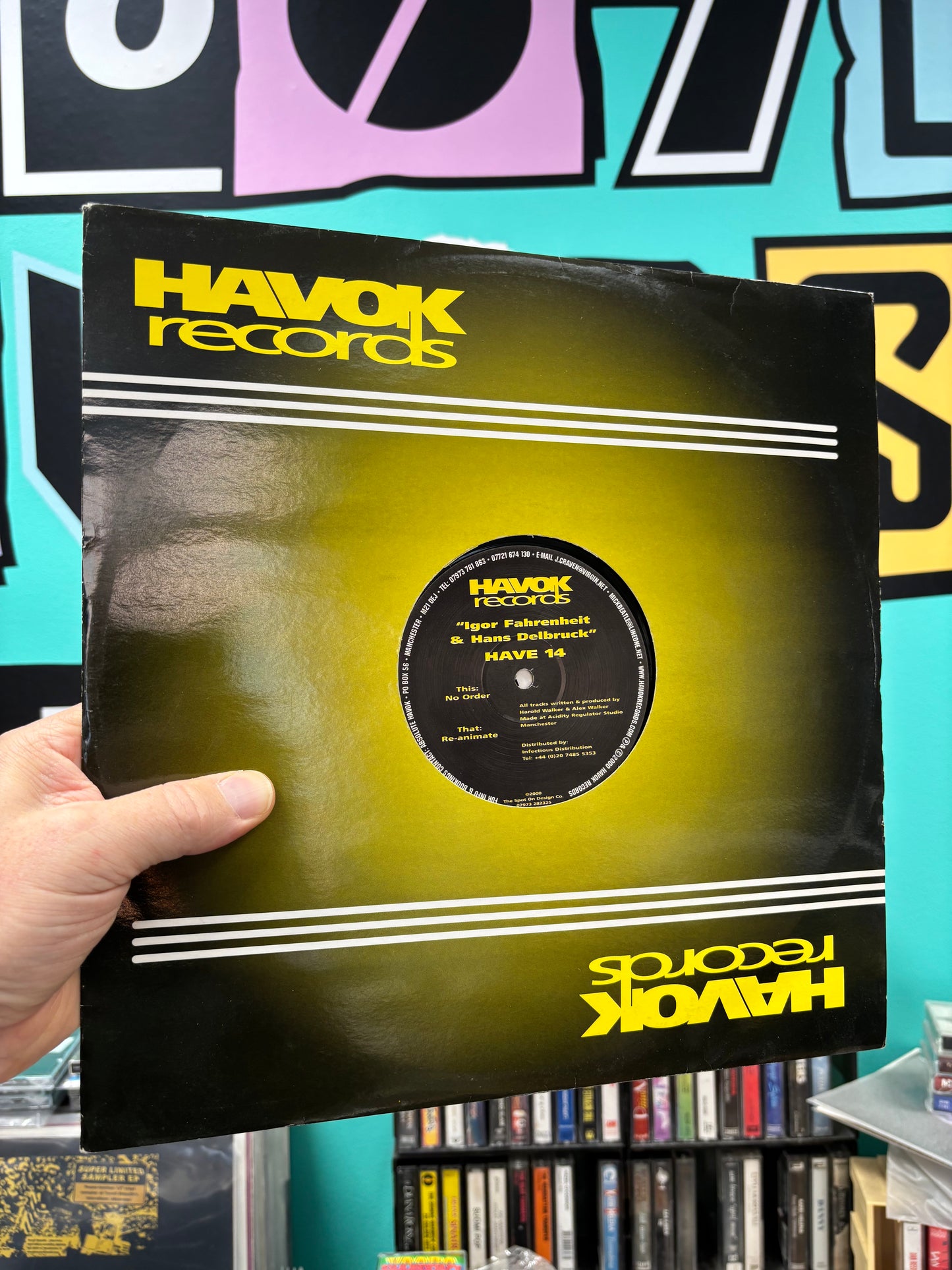 Igor Fahrenheit & Hans Delbruck: Re-Animate/No Order, 12inch, Only official pressing, Havok Records, UK 2000