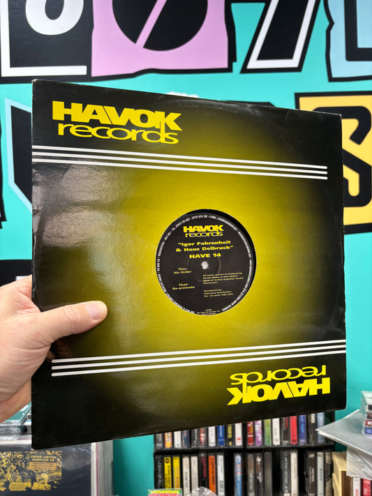 Igor Fahrenheit & Hans Delbruck: Re-Animate/No Order, 12inch, Only official pressing, Havok Records, UK 2000