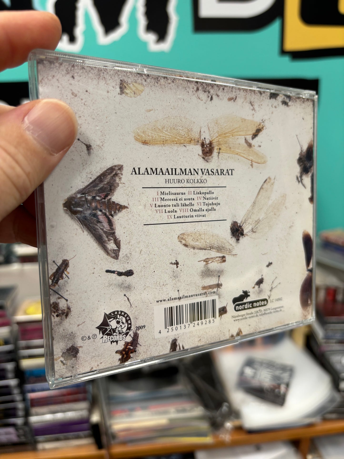 Alamaailman Vasarat: Huuro Kolkko, CD, 1st pressing, Laskeuma Records, Nordic Notes, Europe 2009