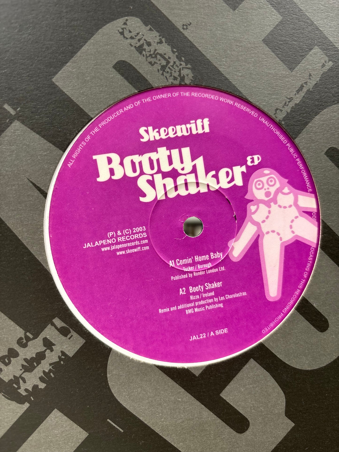 Skeewiff: Booty Shaker EP, 12inch, Only pressing, Jalapeno Records, UK 2003