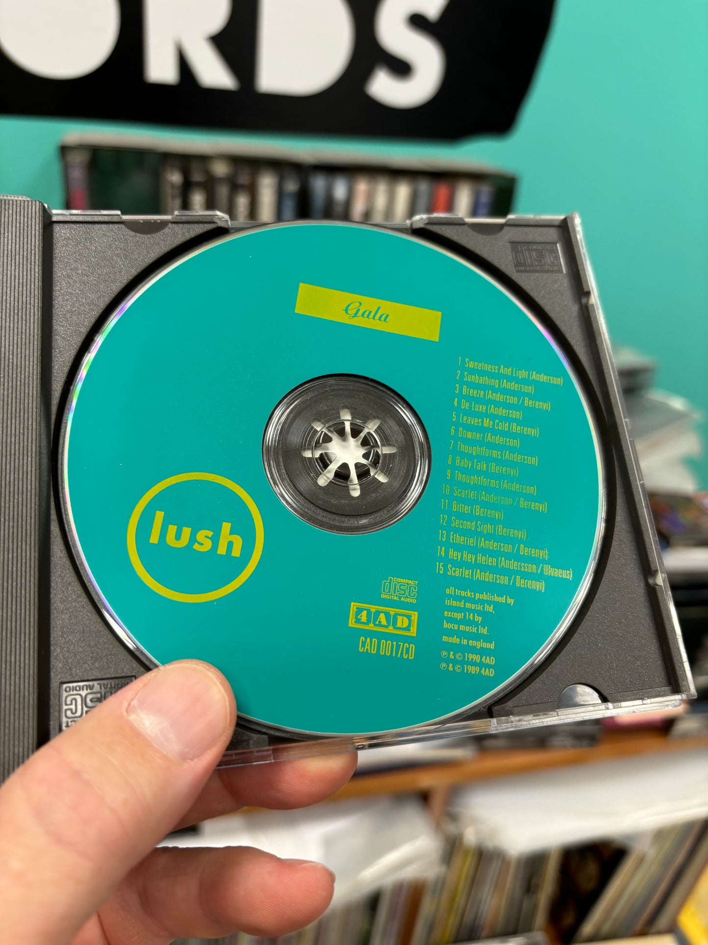 Lush: Gala, CD, compilation, slipcase, 1st pressing, 4AD, UK 1990