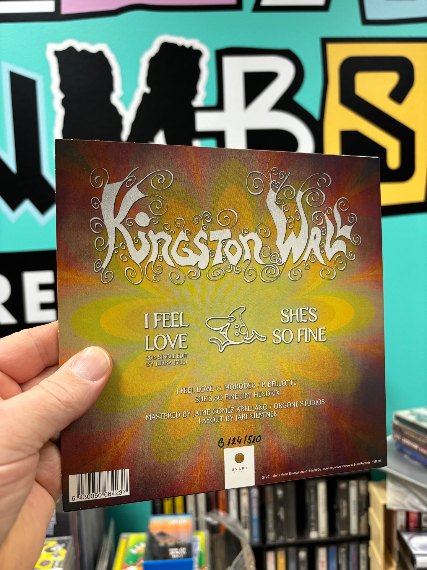 Kingston Wall: I Feel Love/She’s So Fine, 7inch, Numbered, Beer colored, Svart Records, Finland 2015