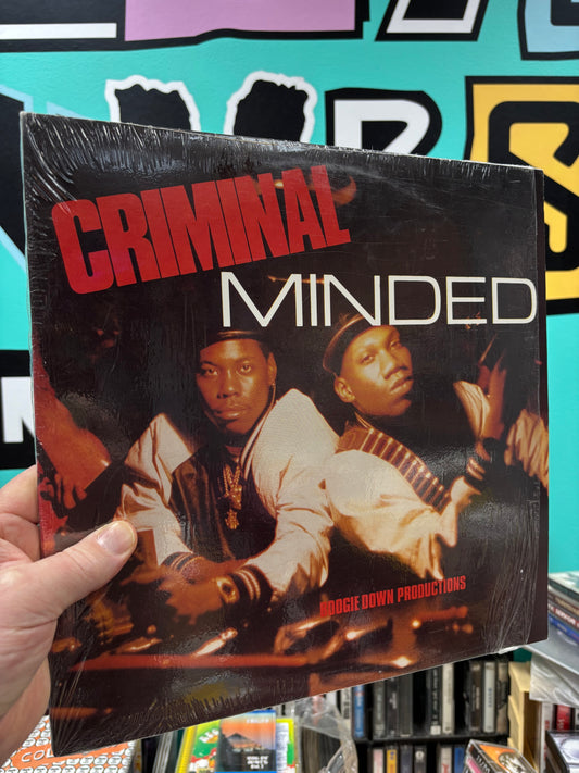 Boogie Down Productions: Criminal Minded, LP, reissue, red labels, B-Boy Records, M.I.L. Multimedia, US 2003?