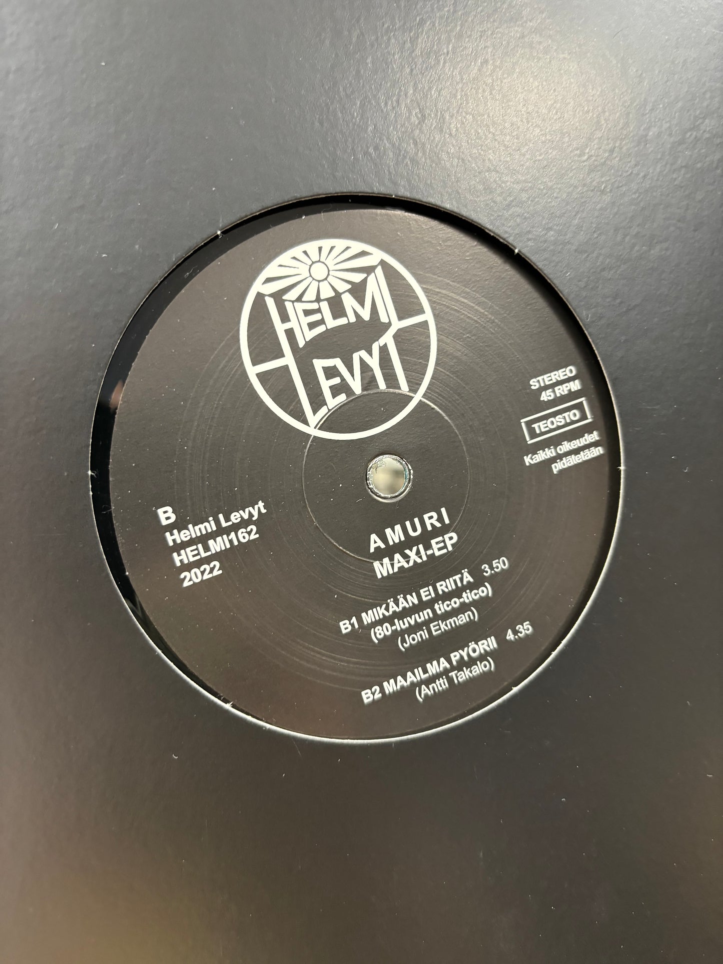 HULLU VARASTOALE -20%‼️‼️‼️Amuri: Maxi-EP, 12inch, Helmi Levyt, Finland 2022