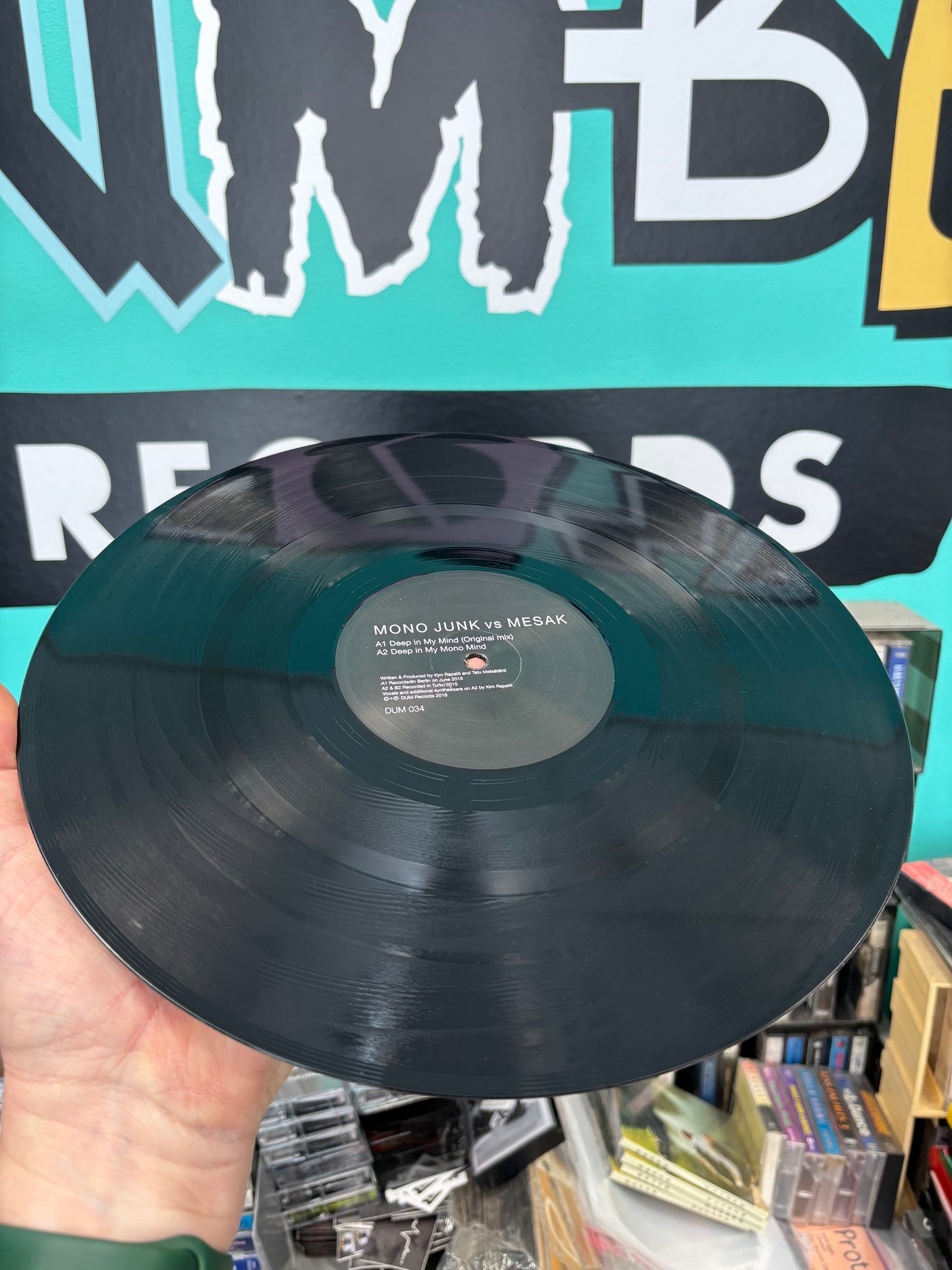 Mono Junk vs Mesak: Deep In My Mind, 12inch, 1st pressing, Only official pressing, Dum Records, Finland 2016