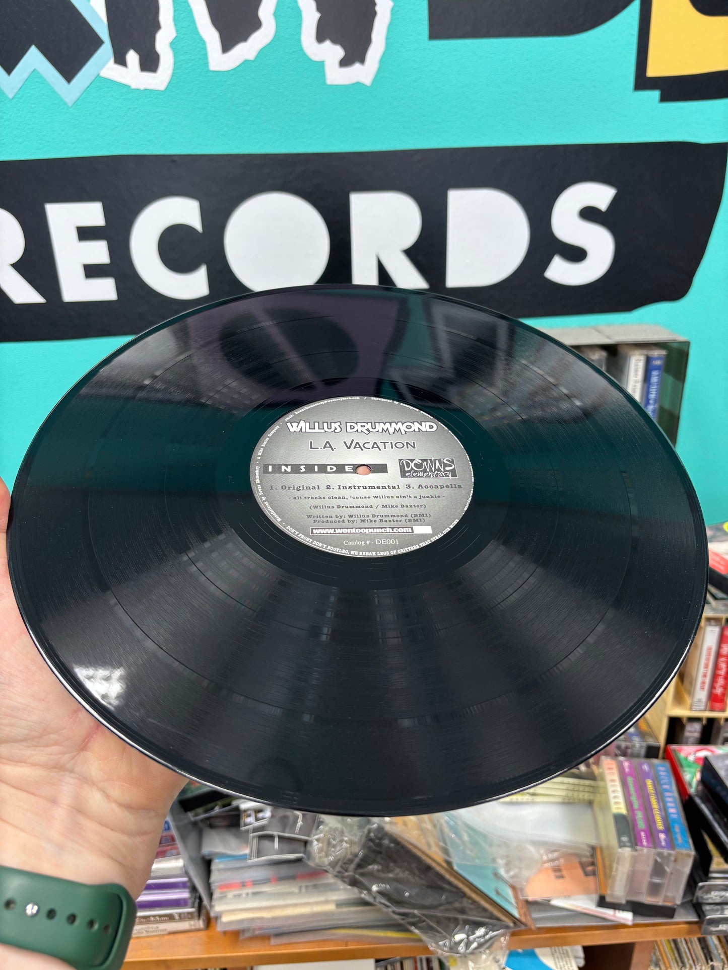 Willus Drummond VS J-Zone: L.A. Vacation/No Consequences, 12inch, Only official pressing, Downs Elementary, US 2000