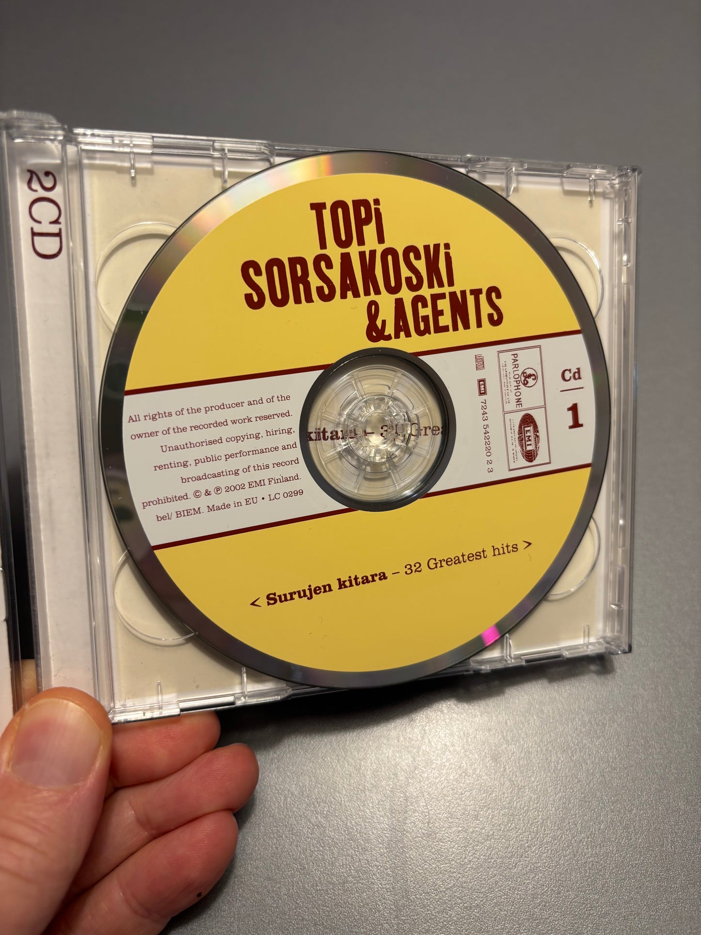 Topi Sorsakoski & Agents - Surujen Kitara - 32 Greatest Hits, 2CD, reissue, Parlophone, EMI, Finland 2002