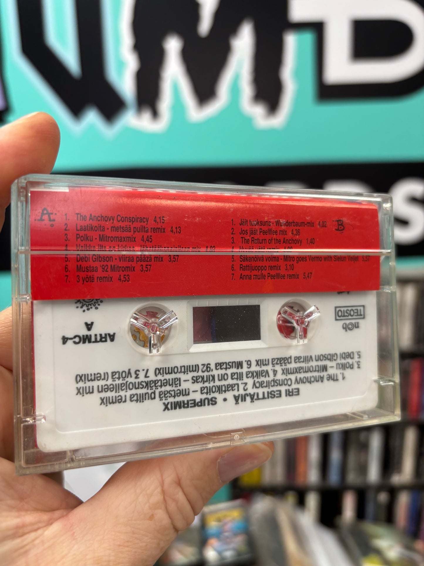 Supermix, cassette, Only cassette pressing, Reel Art, Finland 1992