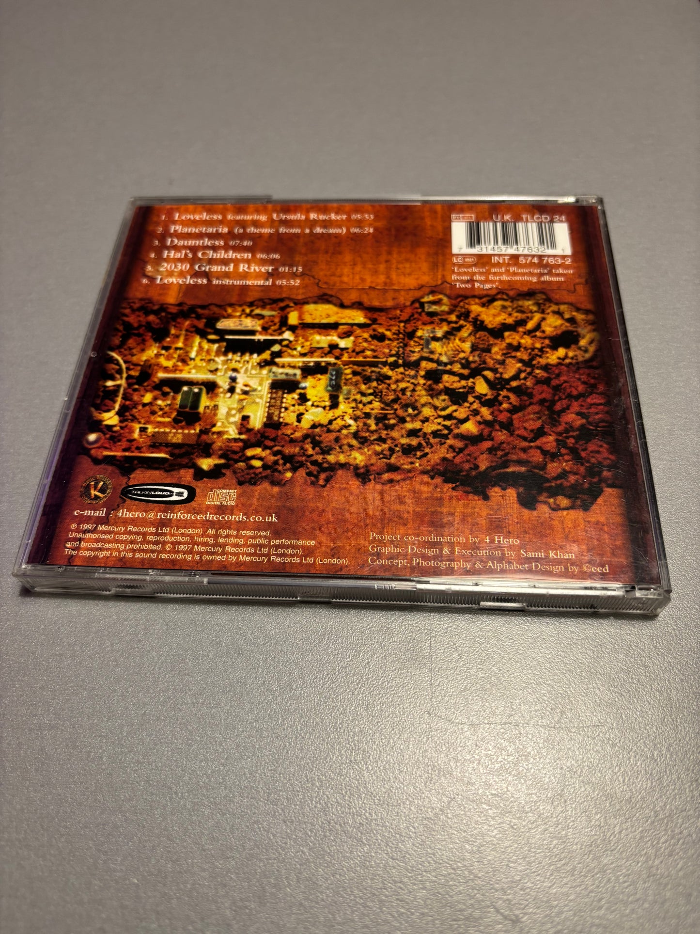 4 Hero: Earth Pioneers, CD, EP, 1st pressing, Talkin’ Loud, UK & Europe 1997