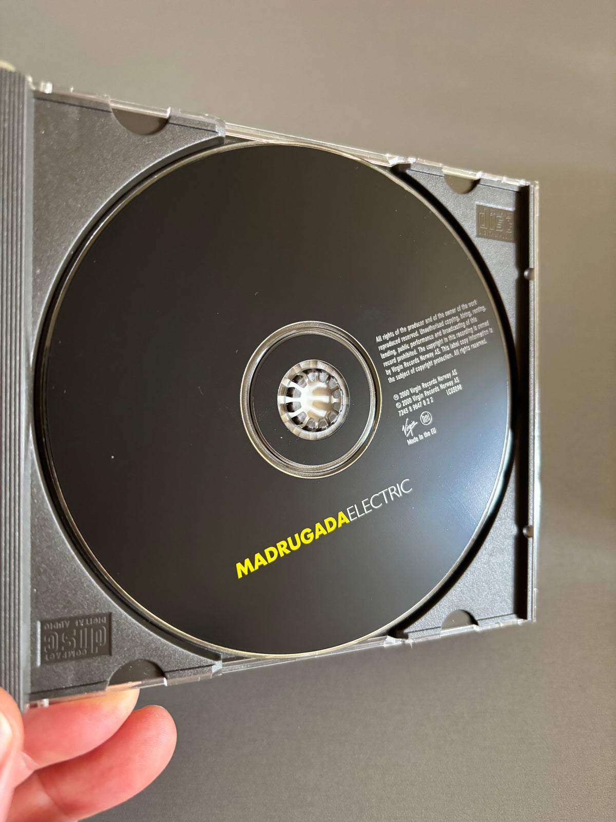 Madrugada: Electric, CD Maxi-Single, Only official pressing, Virgin, Europe 2000