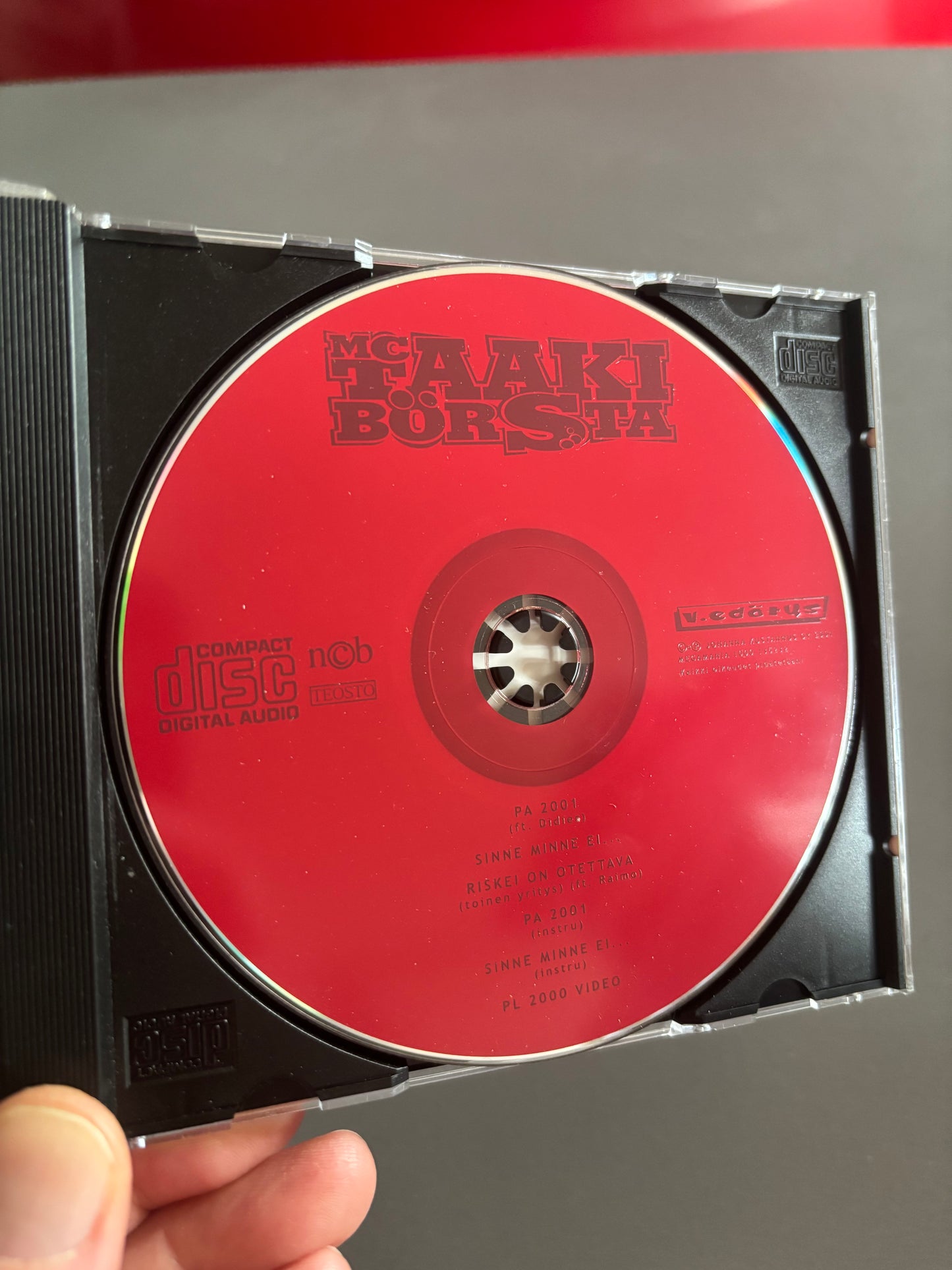 MC Taakibörsta: PA 2001, CD Maxi-Single, 1st pressing, Only CD pressing, Megamania, Finland 2001