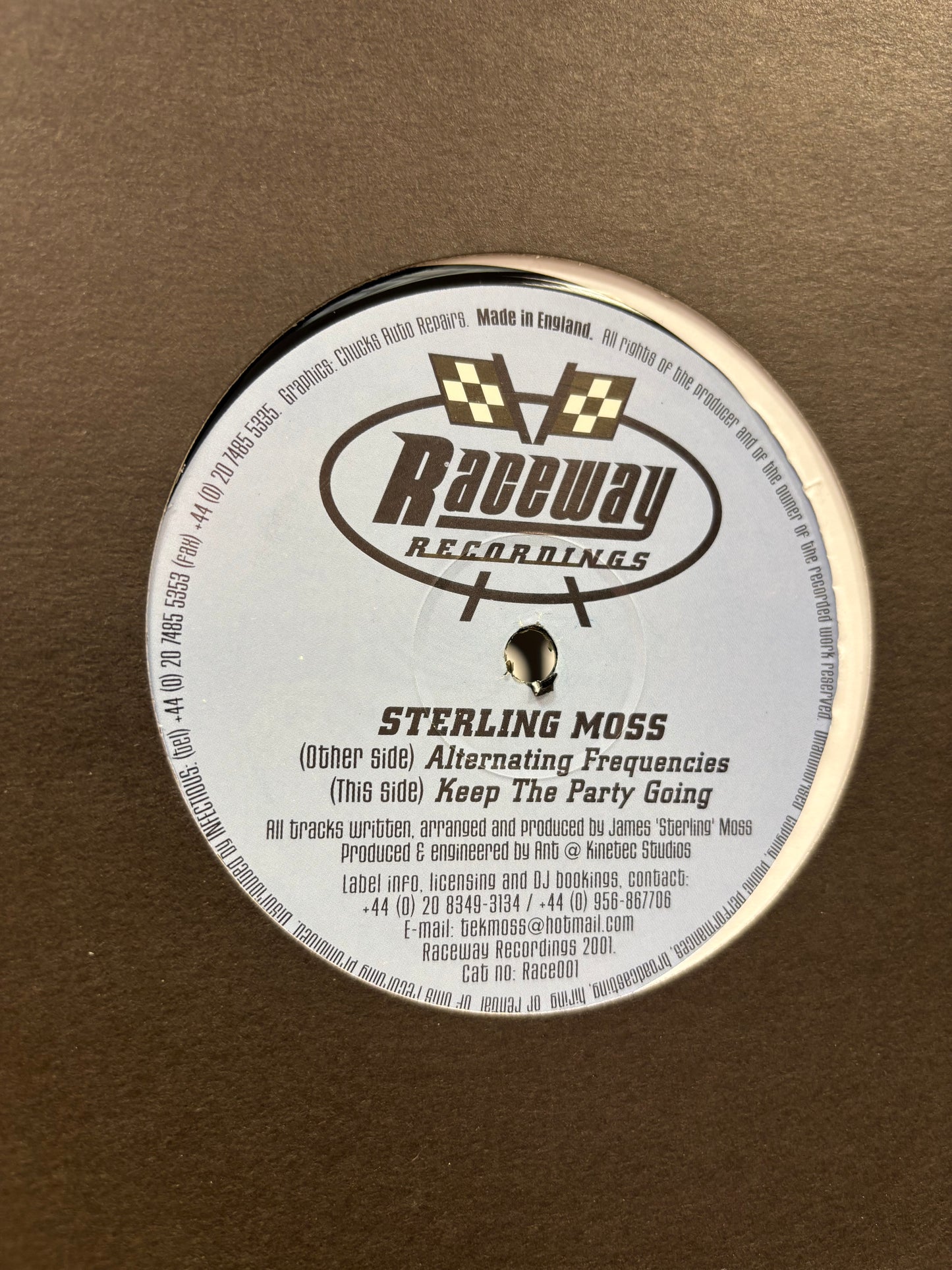 Sterling Moss: Alternating Frequencies, 12inch, Only pressing, Raceway Recordings, UK 2001