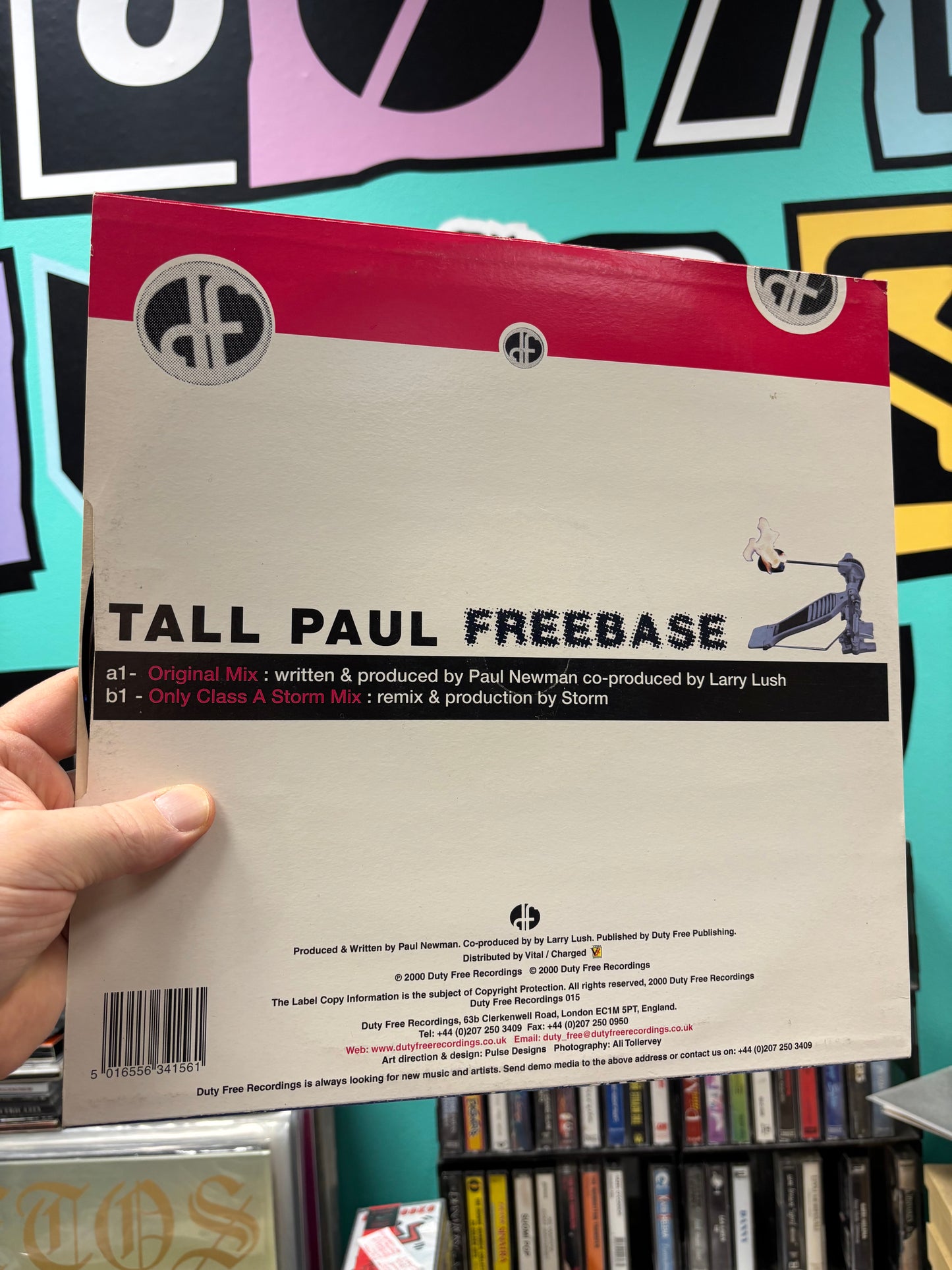 Tall Paul: Freebase, 12inch, 1st pressing, Duty Free Recordings, UK 2000