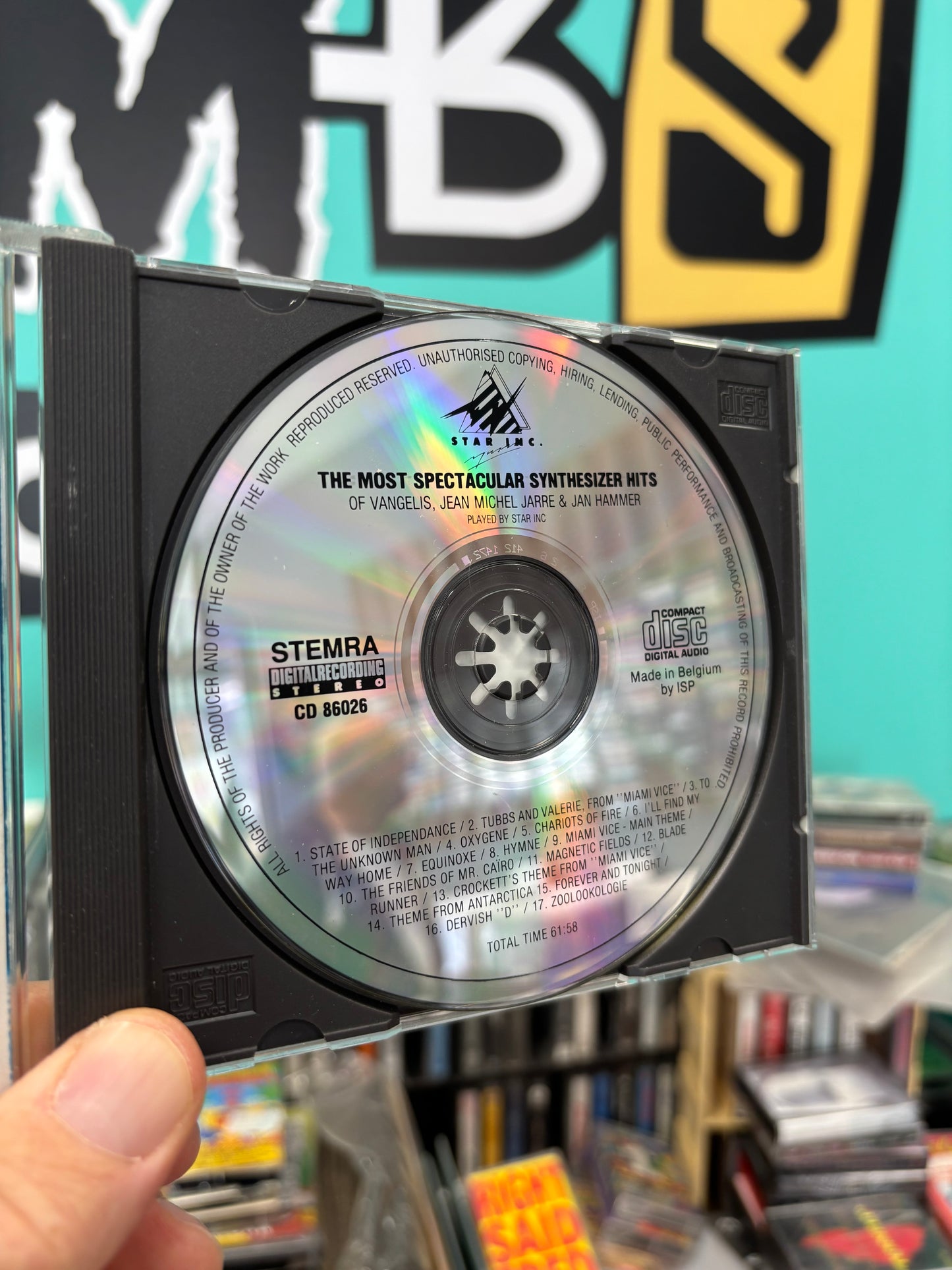 Star Inc. : The Most Spectacular Synthesizer Hits Of Vangelis, Jean Michel Jarre & Jan Hammer, CD, Compilation, Star Inc. Music, Holland 1988