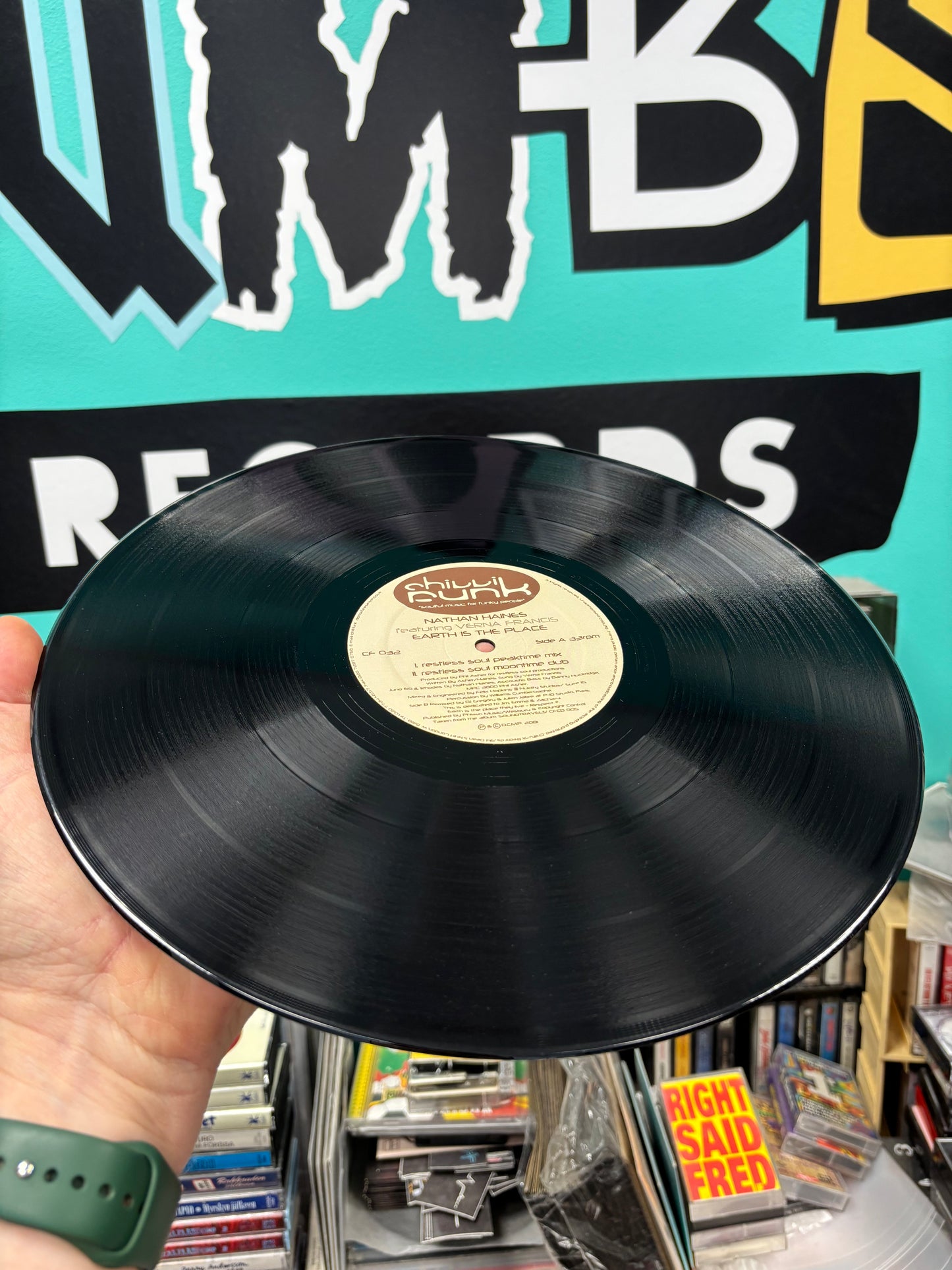 Nathan Haines: Earth Is The Place, 12inch, 1st pressing, Chillifunk Records, UK 2001