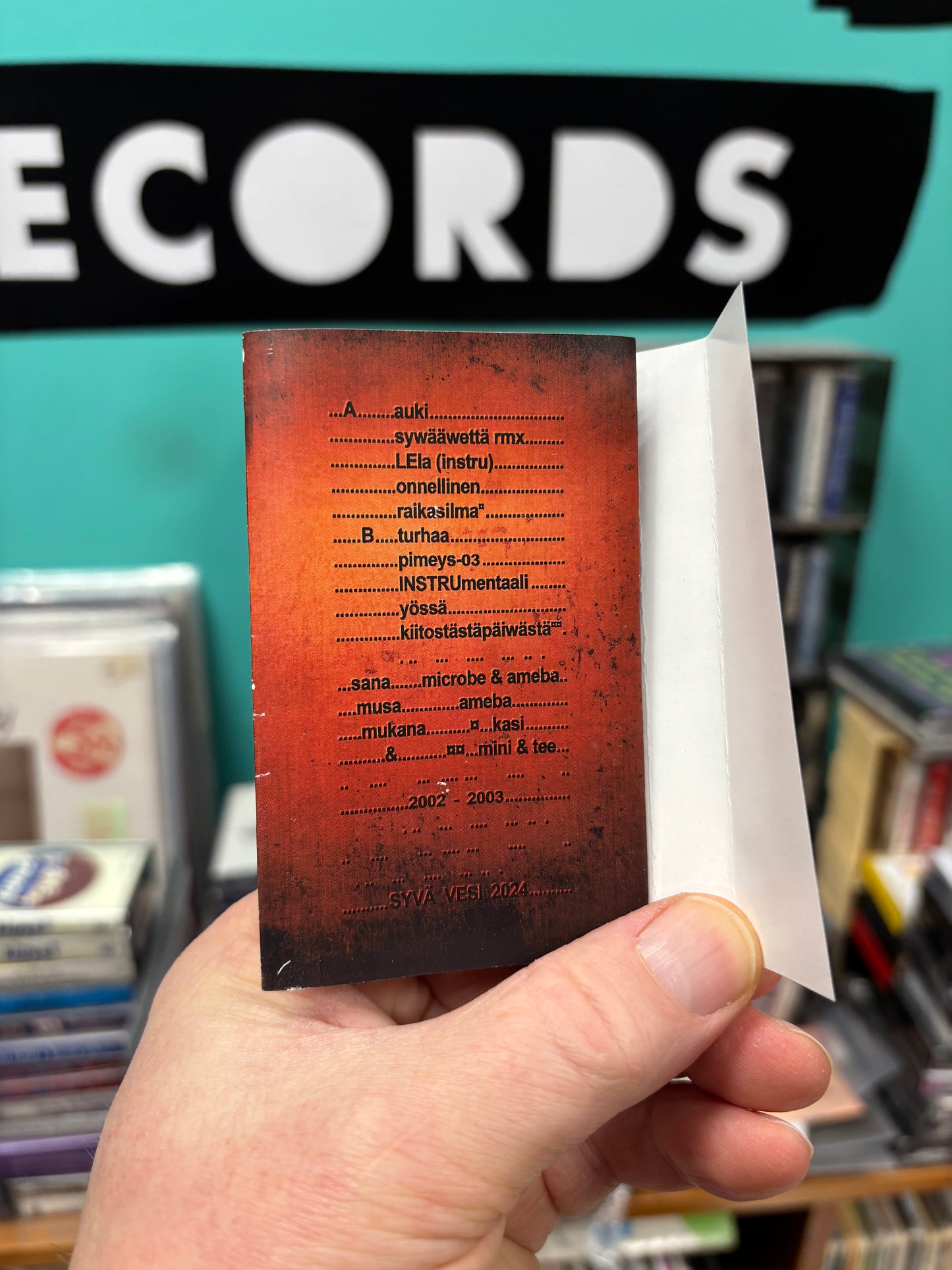 Syvävesi (Ameba & Microbe): II, C-cassette, reissue, remastered, 21th-anniversary, Limited Edition, Numbered, Self-Released, Finland 2024