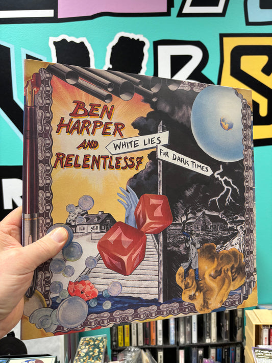 Ben Harper And Relentless7: White Lies For Dark Times, 2LP, gatefold, lyric sheet, Virgin, Europe 2009