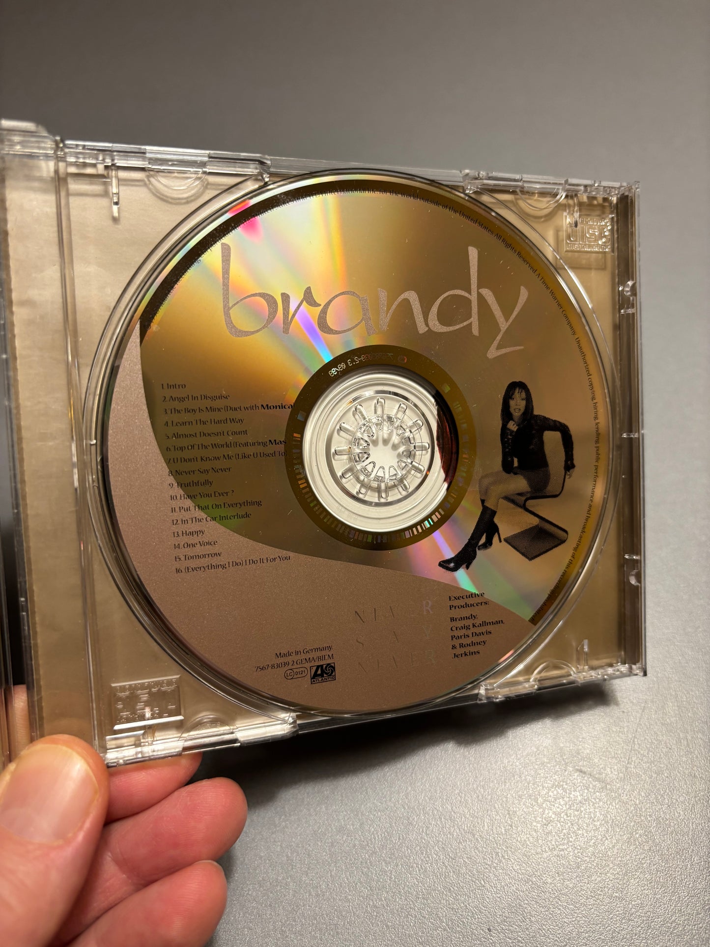 Brandy: Never Say Never, CD, repress, Atlantic, Europe 1998?