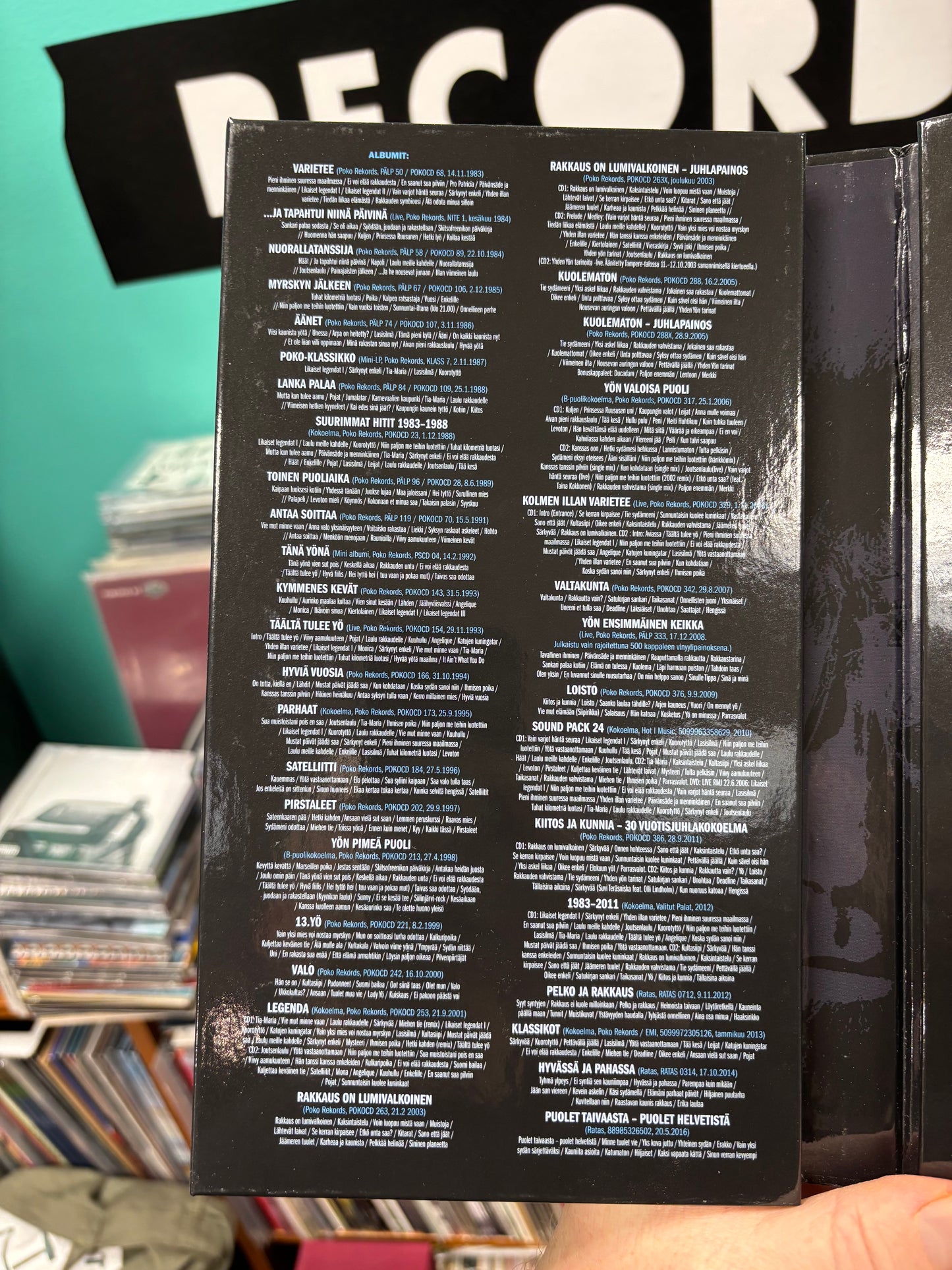 Yö: Aikamatka 1981-2016, 6 x CD, booklet, Compilation, Only pressing, Ratas Music, Sony Music, Finland 2016