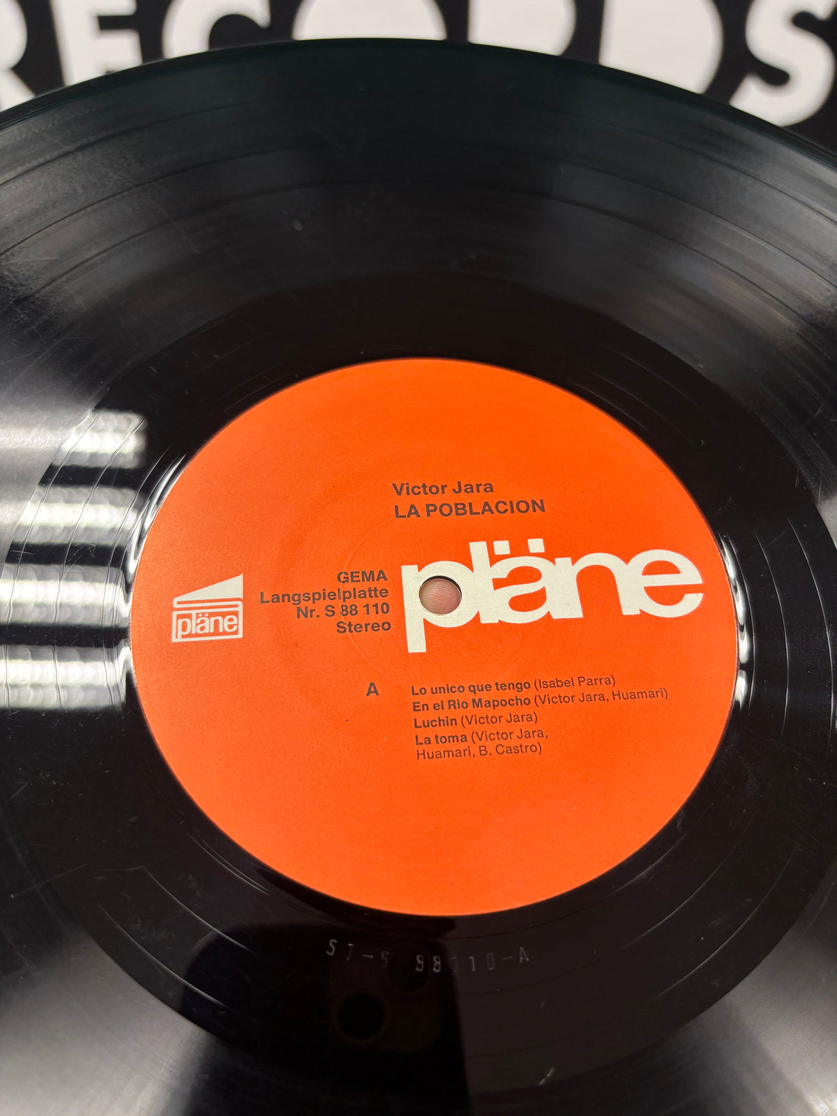 Victor Jara: La Poblacion, LP, gatefold, pläne, Germany 1974
