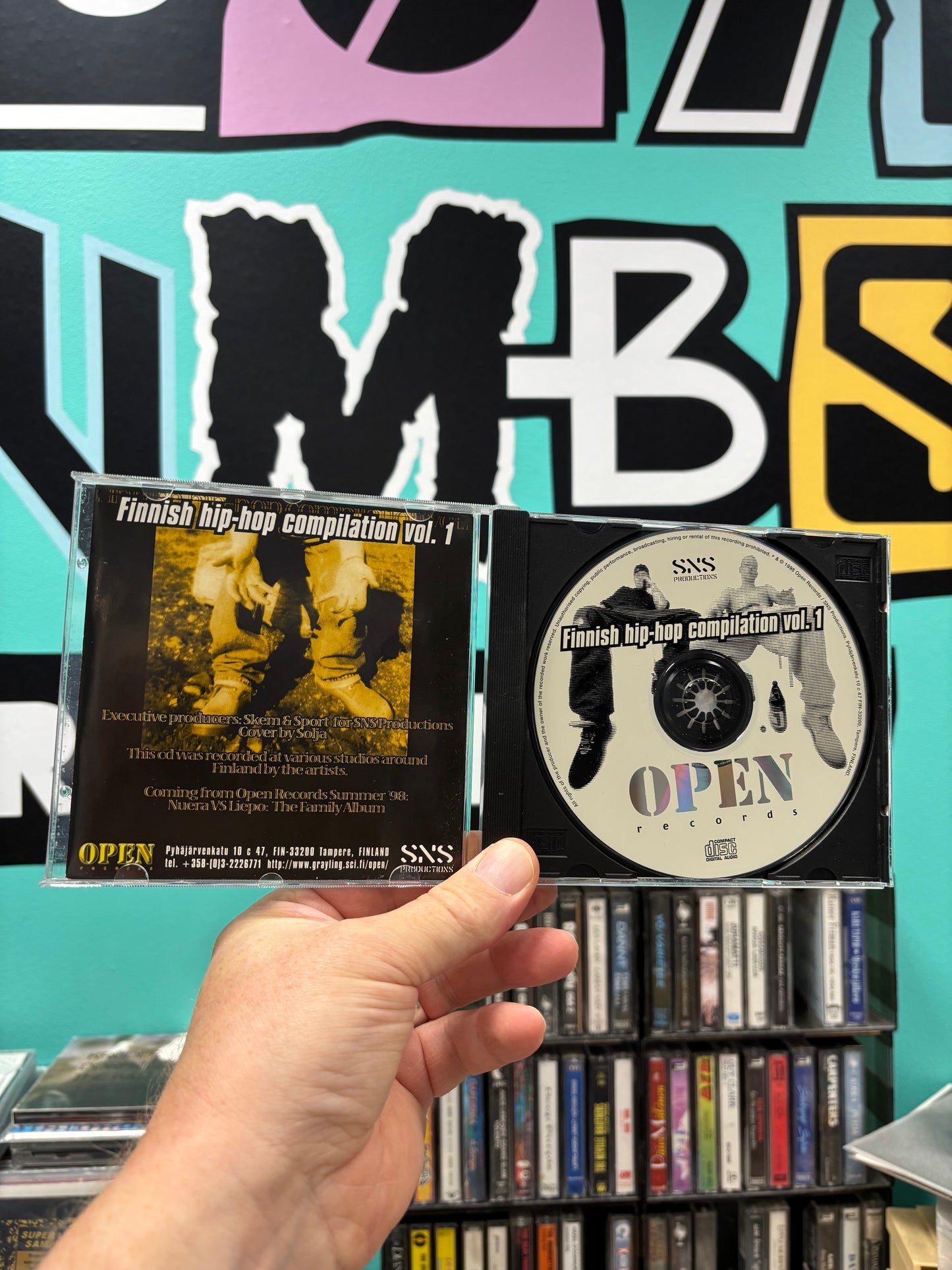 Open Records Presents: Finnish Hip-Hop Compilation Vol. 1, CD, Only pressing, Open Records, SNS Productions, Finland 1998